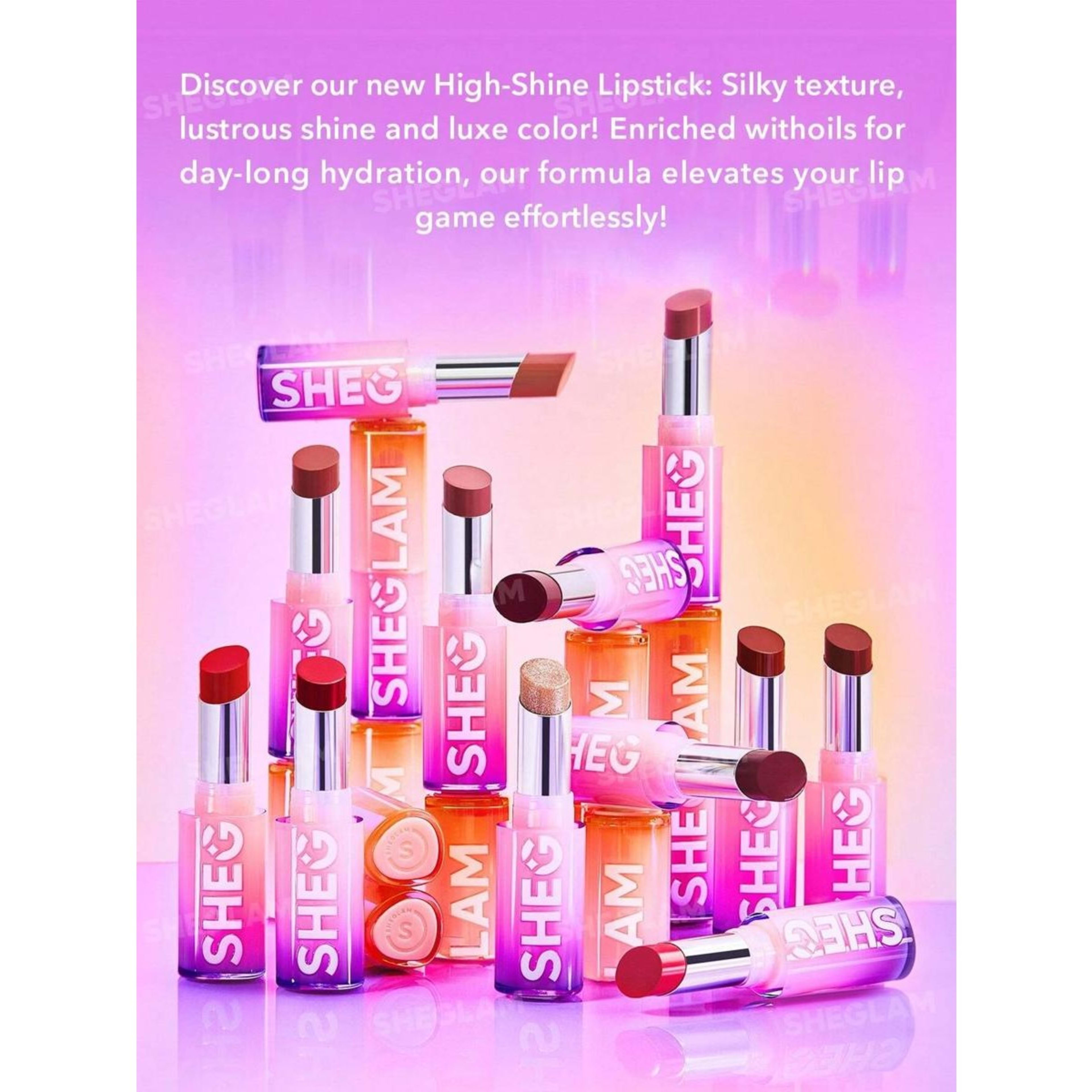 4 SHEGLAM Mirror Kiss High-Shine Lipstick - High Key, 4 of 7