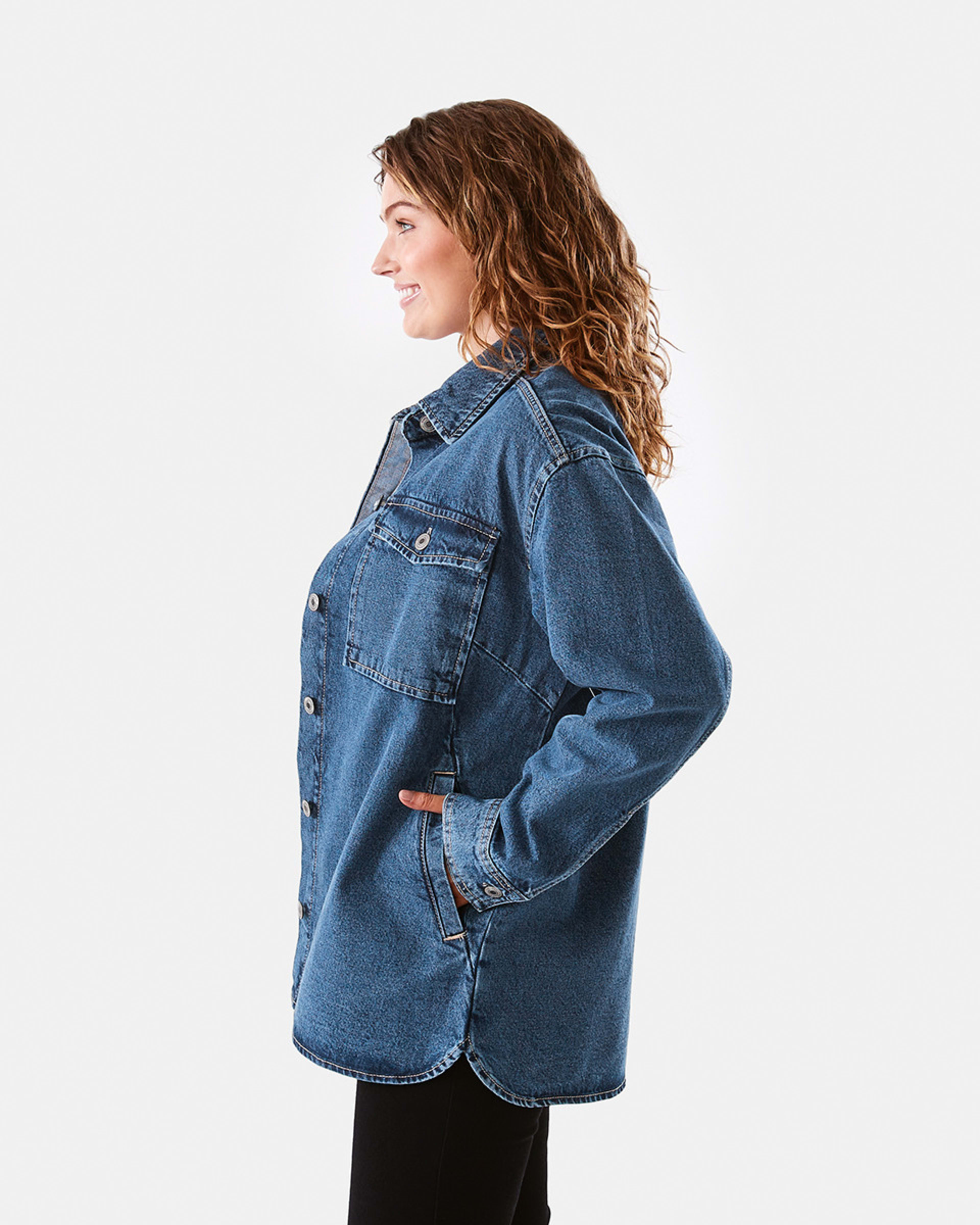 Denim Shacket - Kmart