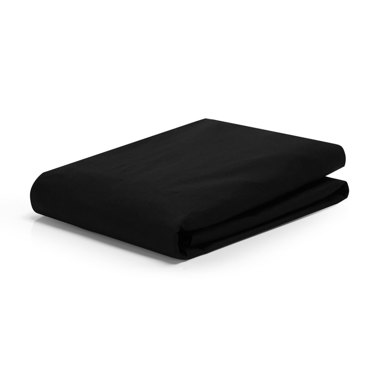 225 Thread Count Fitted Sheet - Single Bed, Black - Kmart