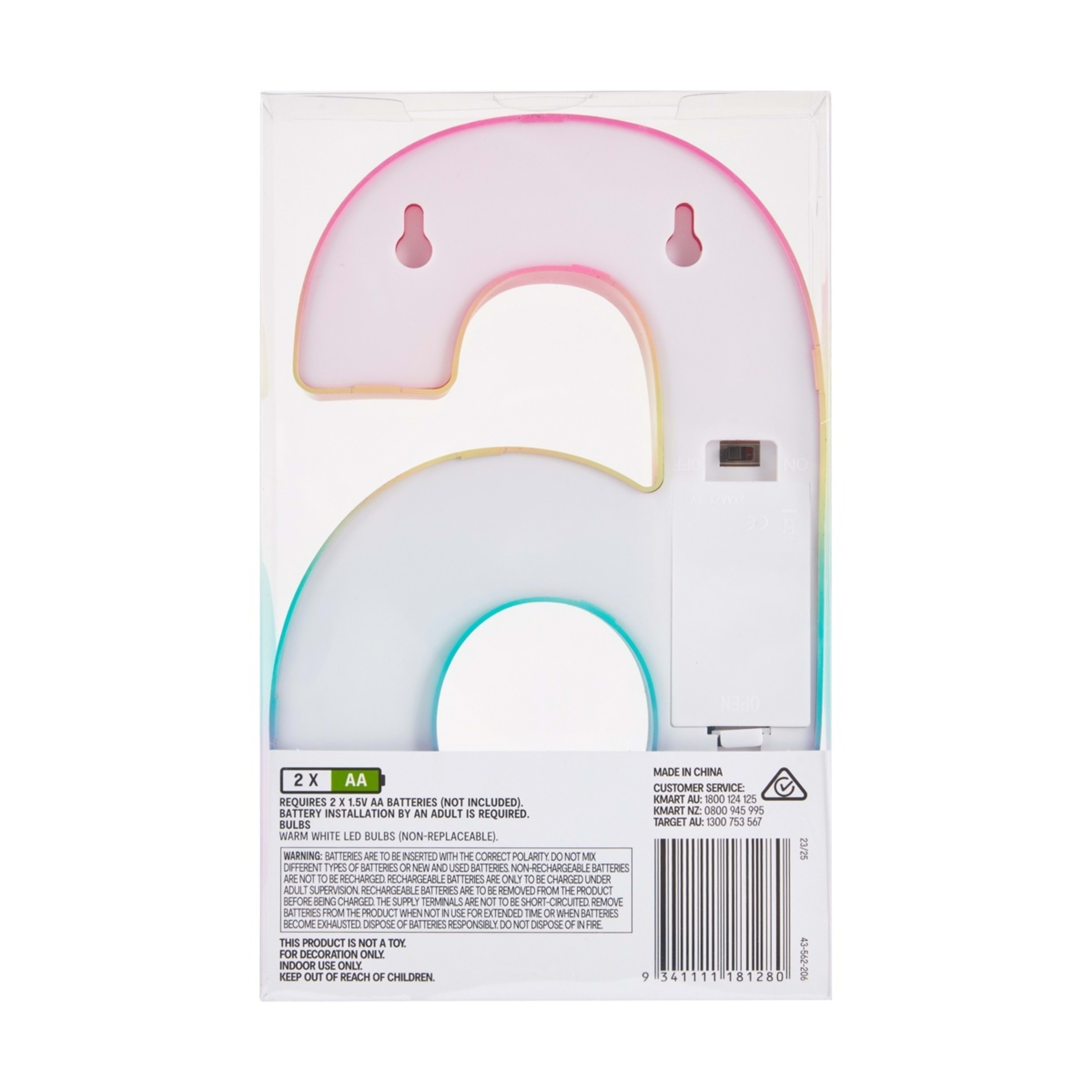 5 Ombre Light Up Number - 6, 5 of 5