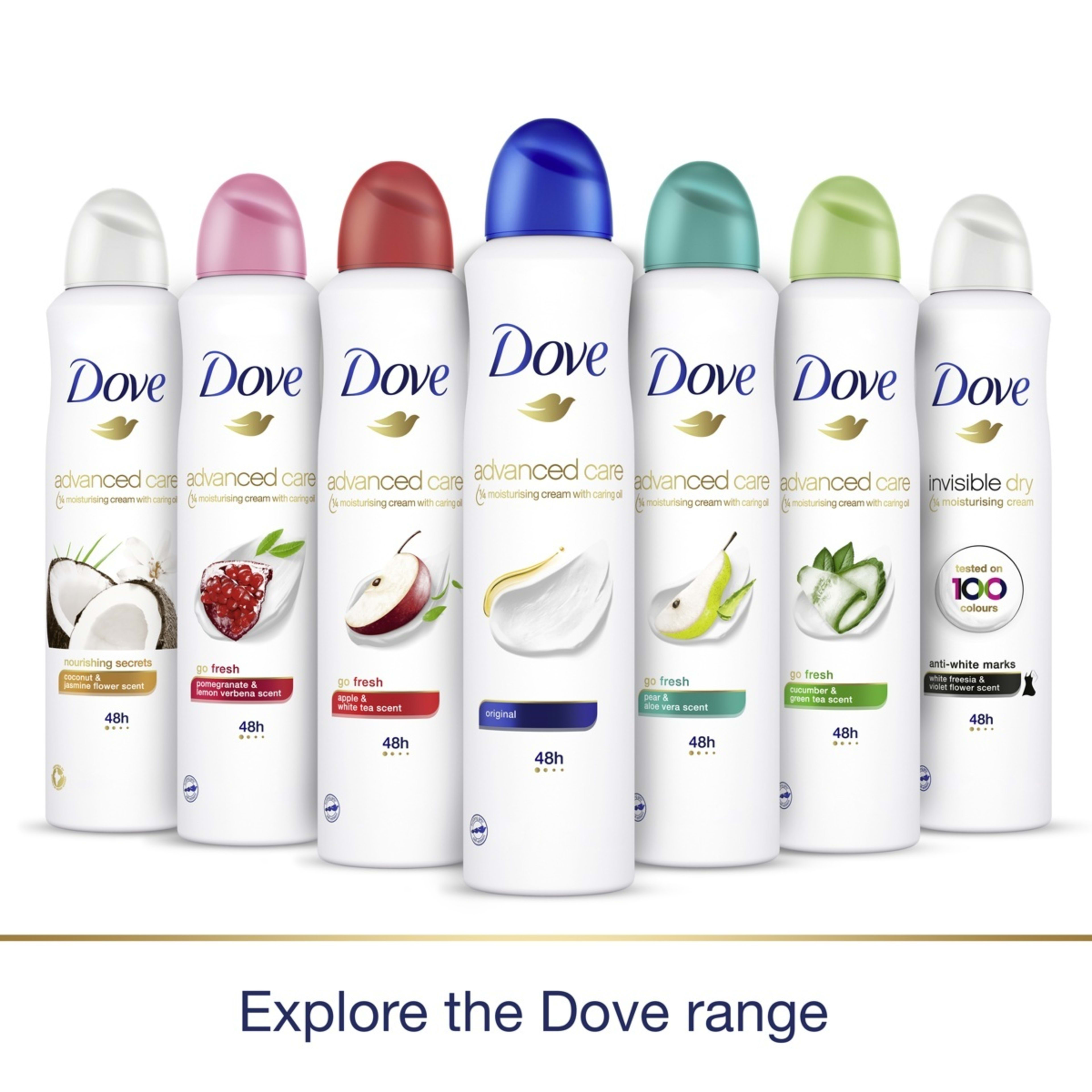 8 Dove Advanced Care Go Fresh Antiperspirant Aerosol Deodorant - Pomegranate & Lemon Verbena Scent, 8 of 10