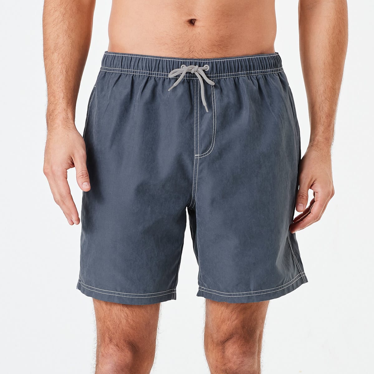 Contrast Stitch Swim Shorts - Kmart