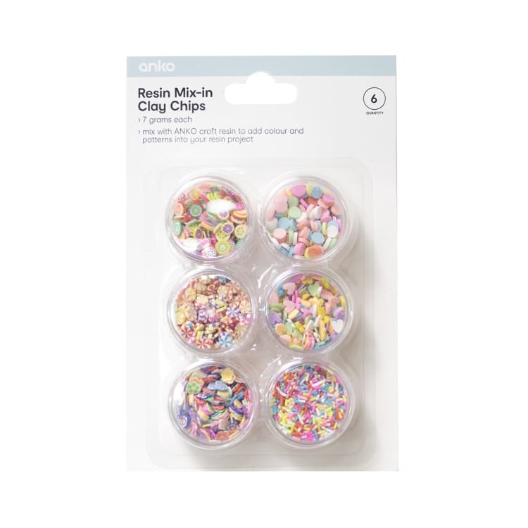 6 Pack Resin Mixin Clay Chips Kmart