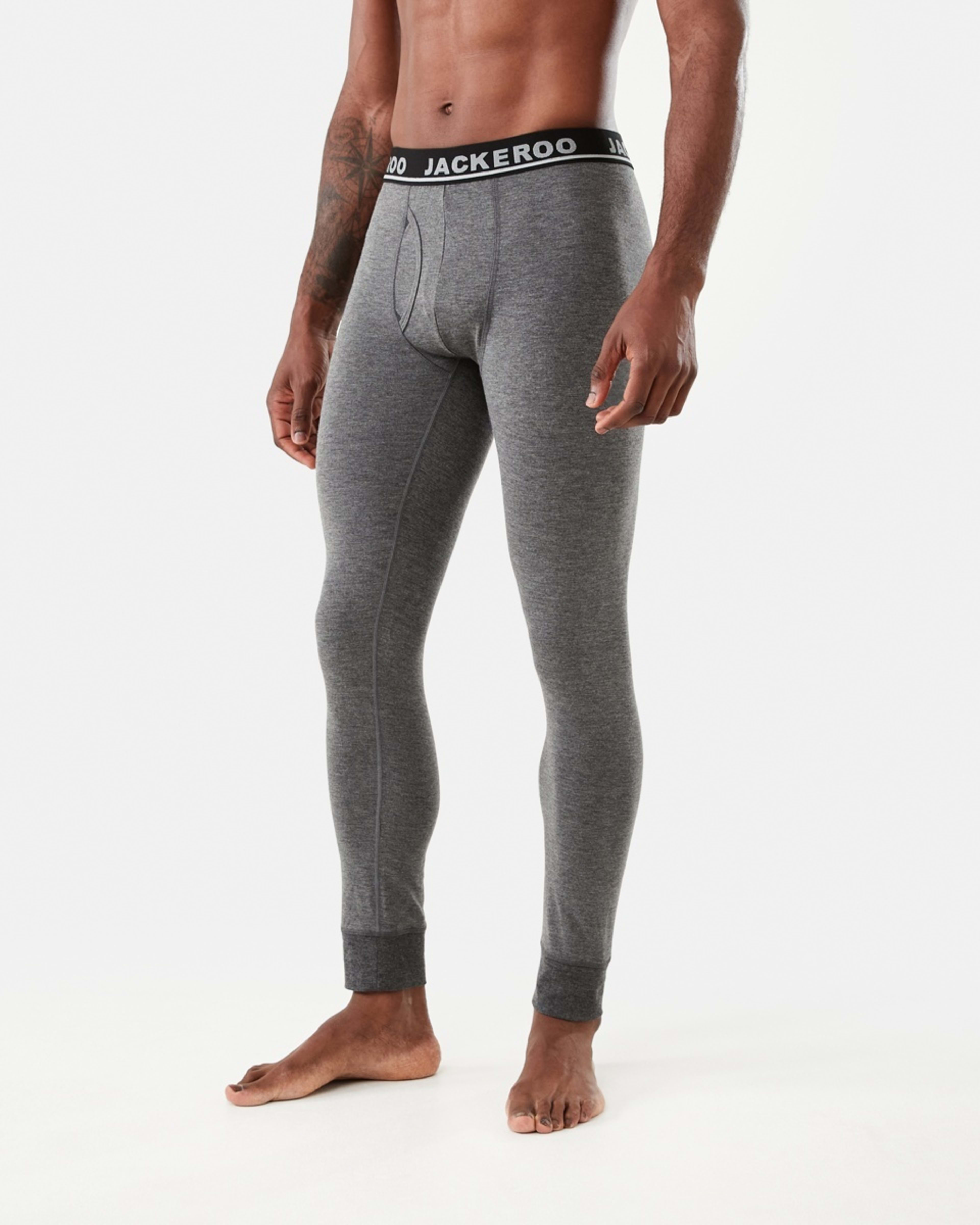 2 Long Leg Thermal Pants Charcoal Marle, 2 of 5