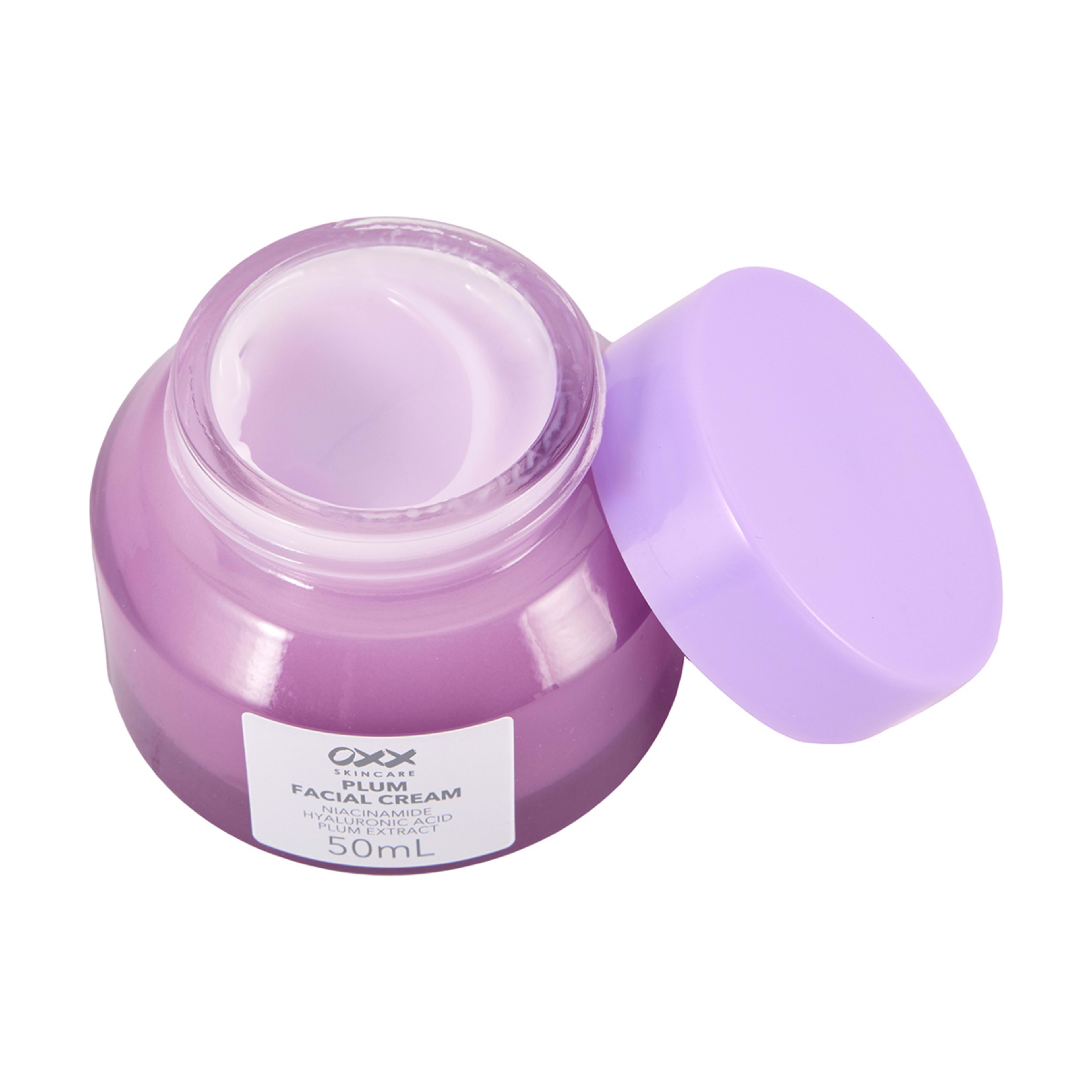 2 OXX Skincare Plum Facial Cream 50ml - Niacinamide, Hyaluronic Acid and Plum Extract, 2 of 6