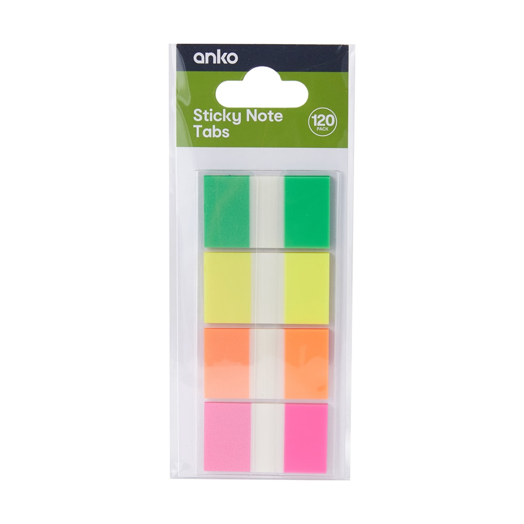 120 Pack Sticky Note Tabs Kmart