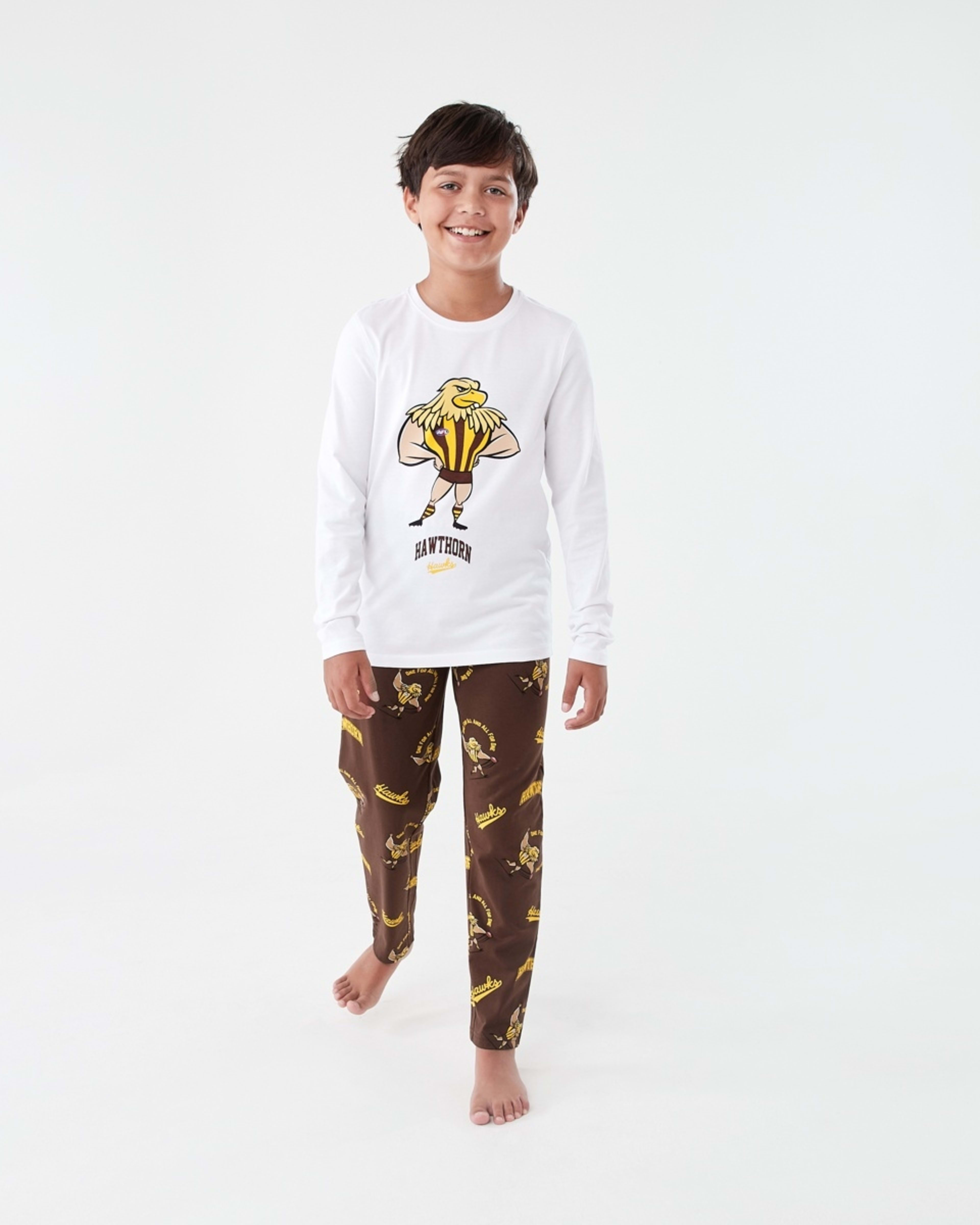 1 Official AFL Kids Pyjama Set Hawthorn