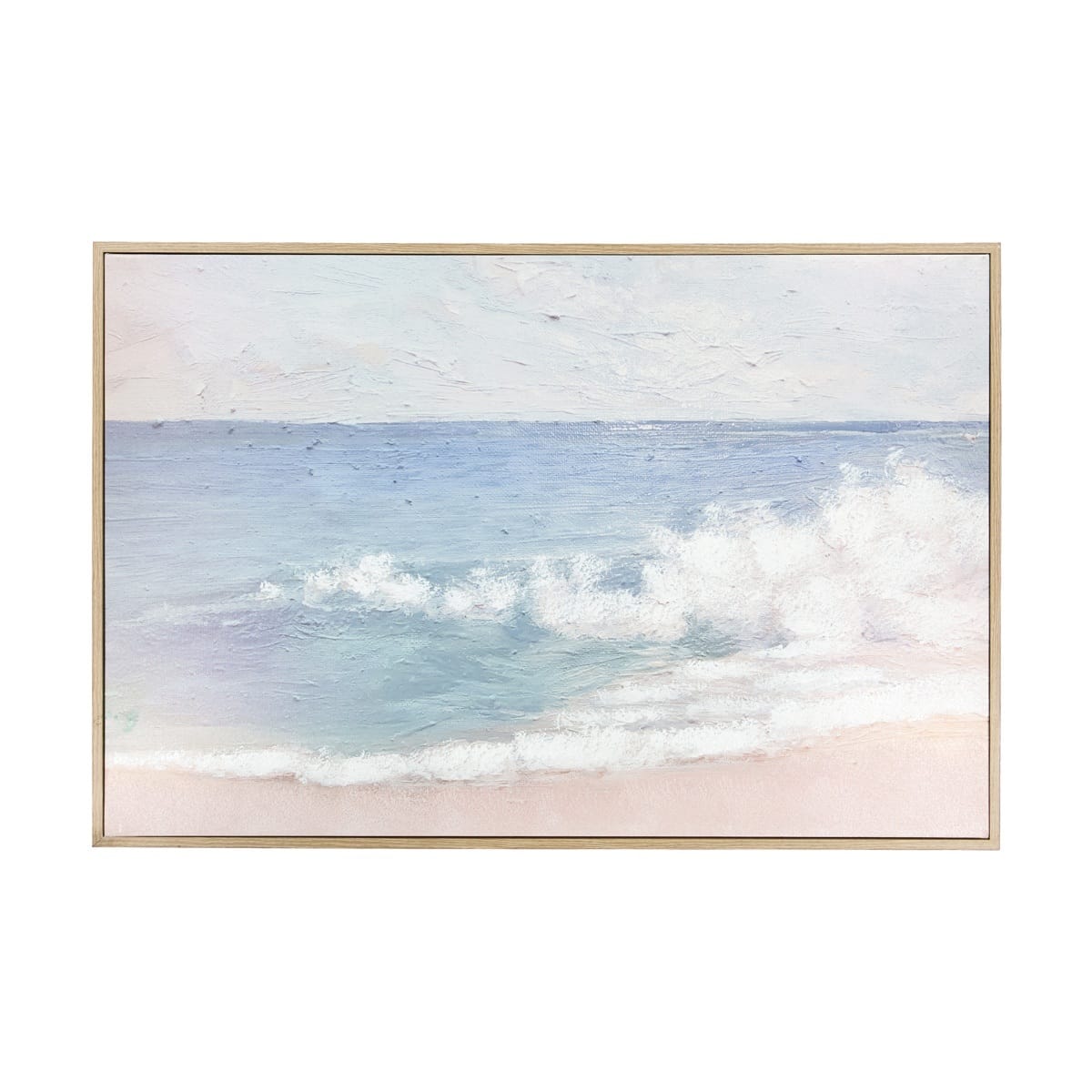 Beach Wave Framed Canvas Kmart