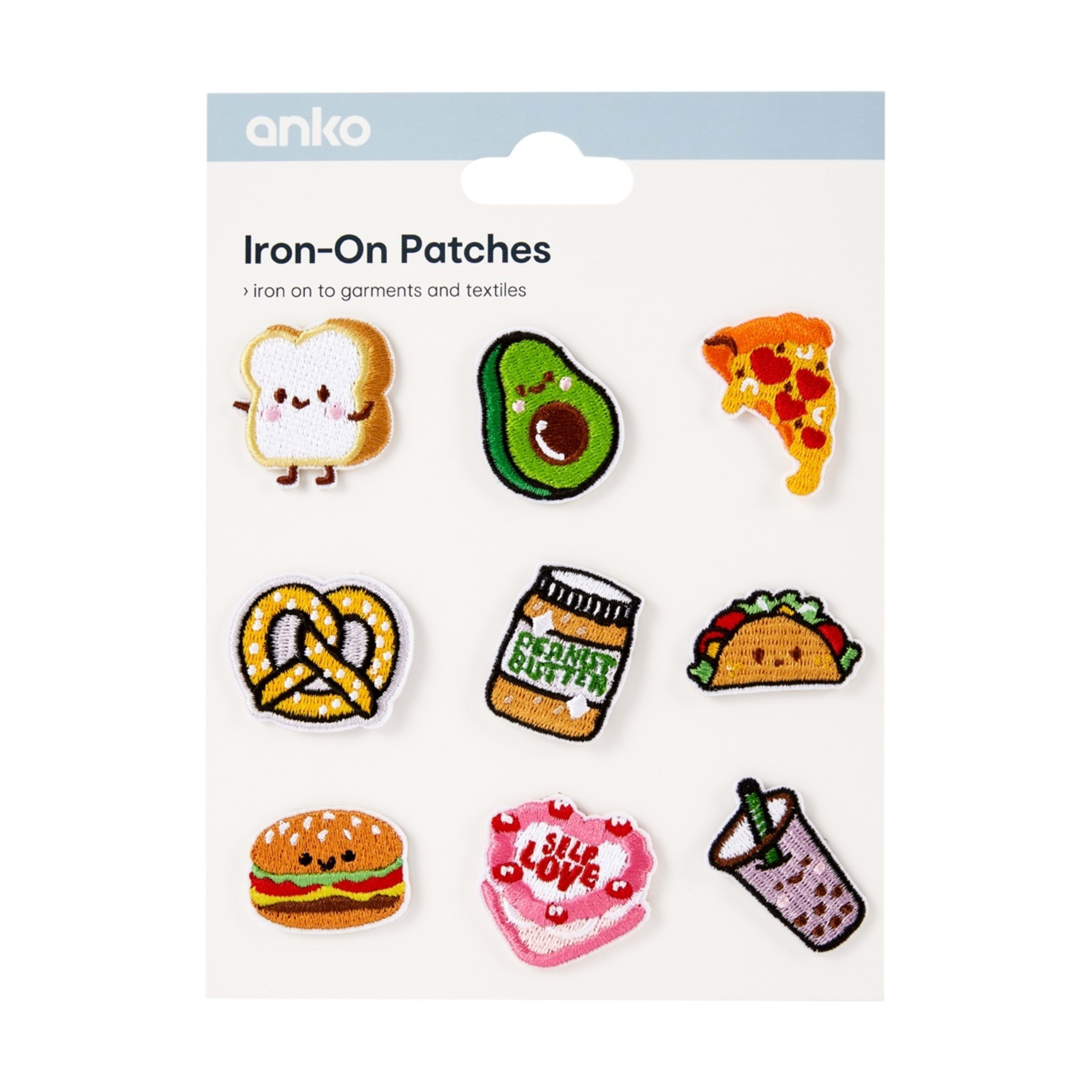 1 Iron-On Patches - Food