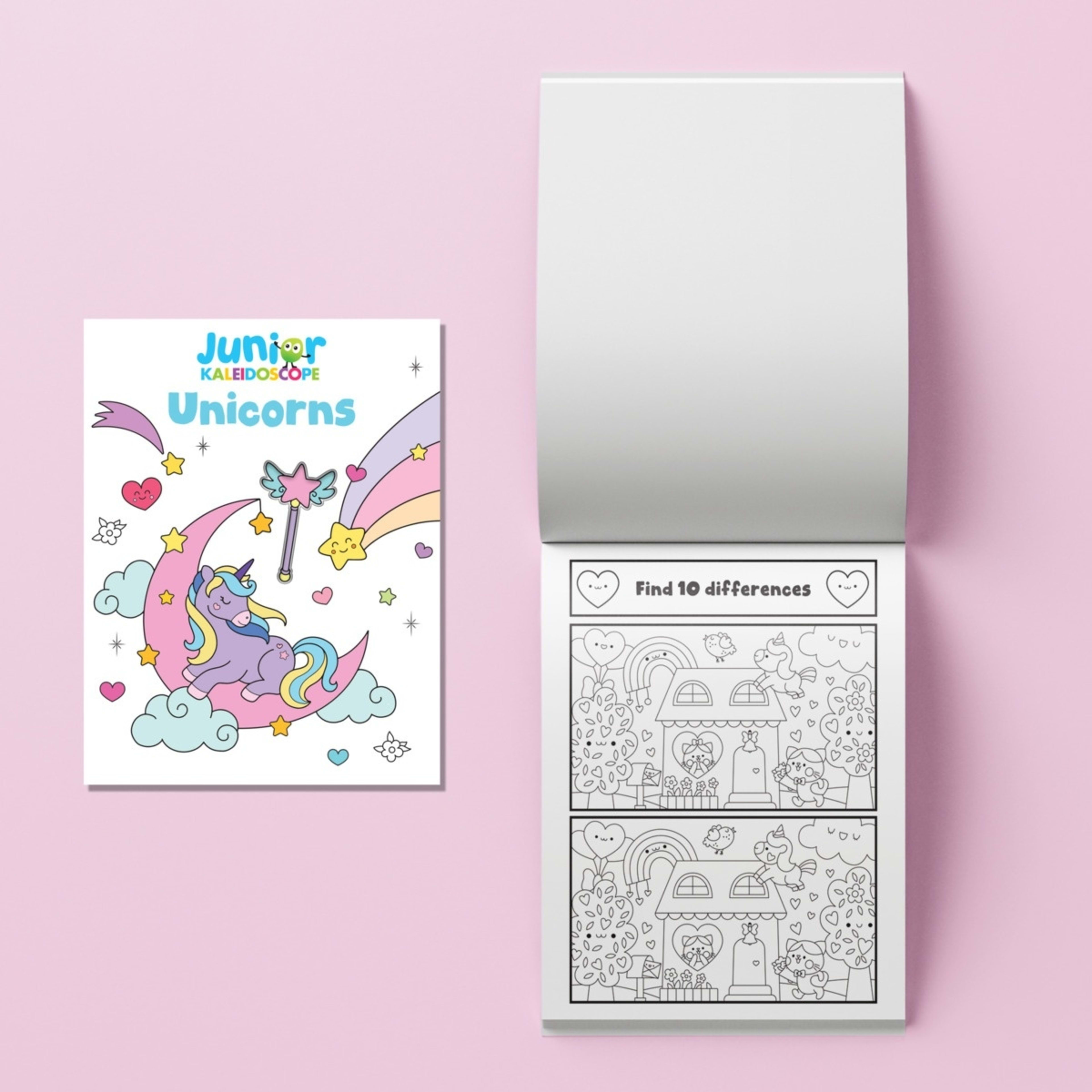 3 Junior Kaleidoscope Colouring Kit: Unicorns - Book, 3 of 5