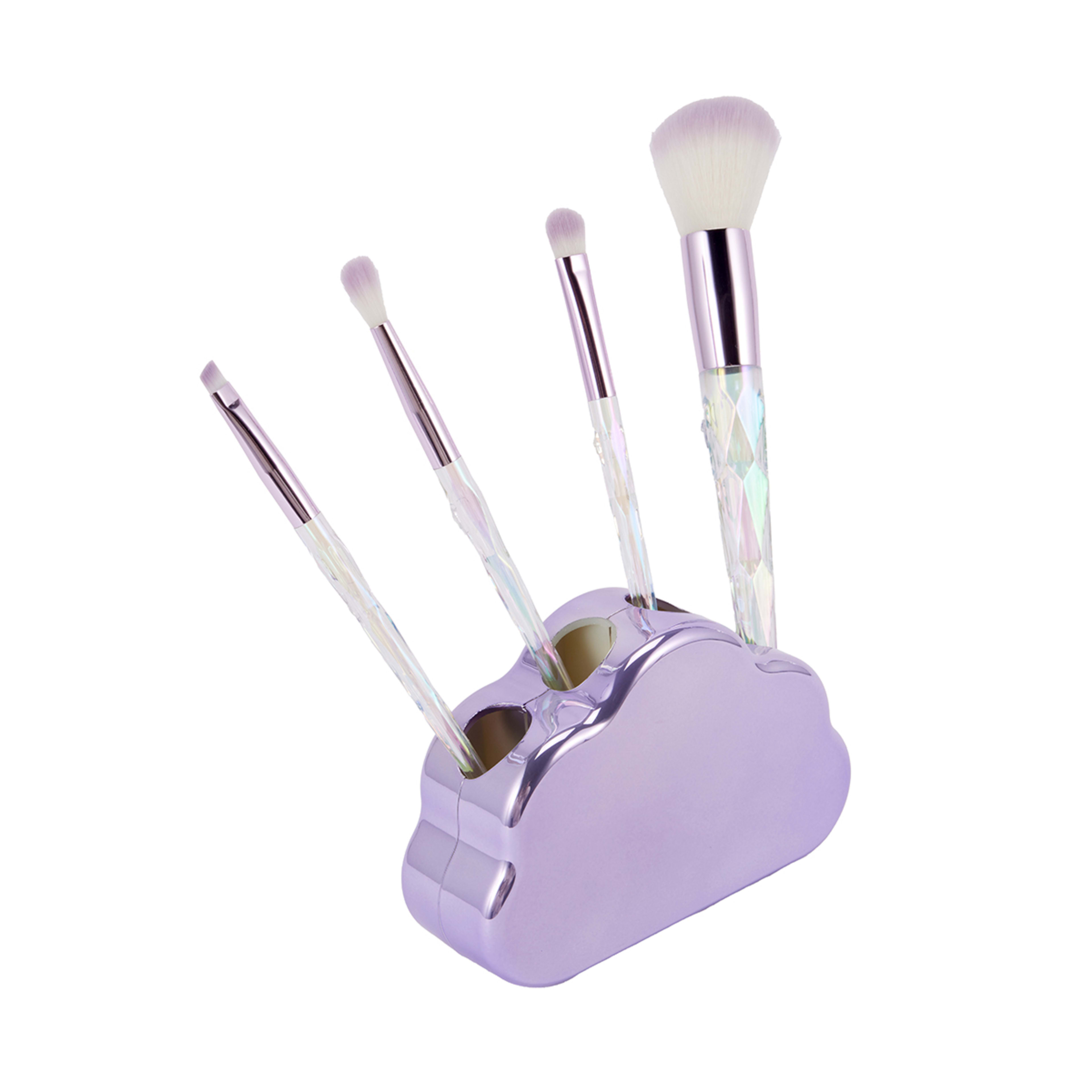 3 OXX Cosmetics 5 Piece Makeup Brush Set - Purple, 3 of 8