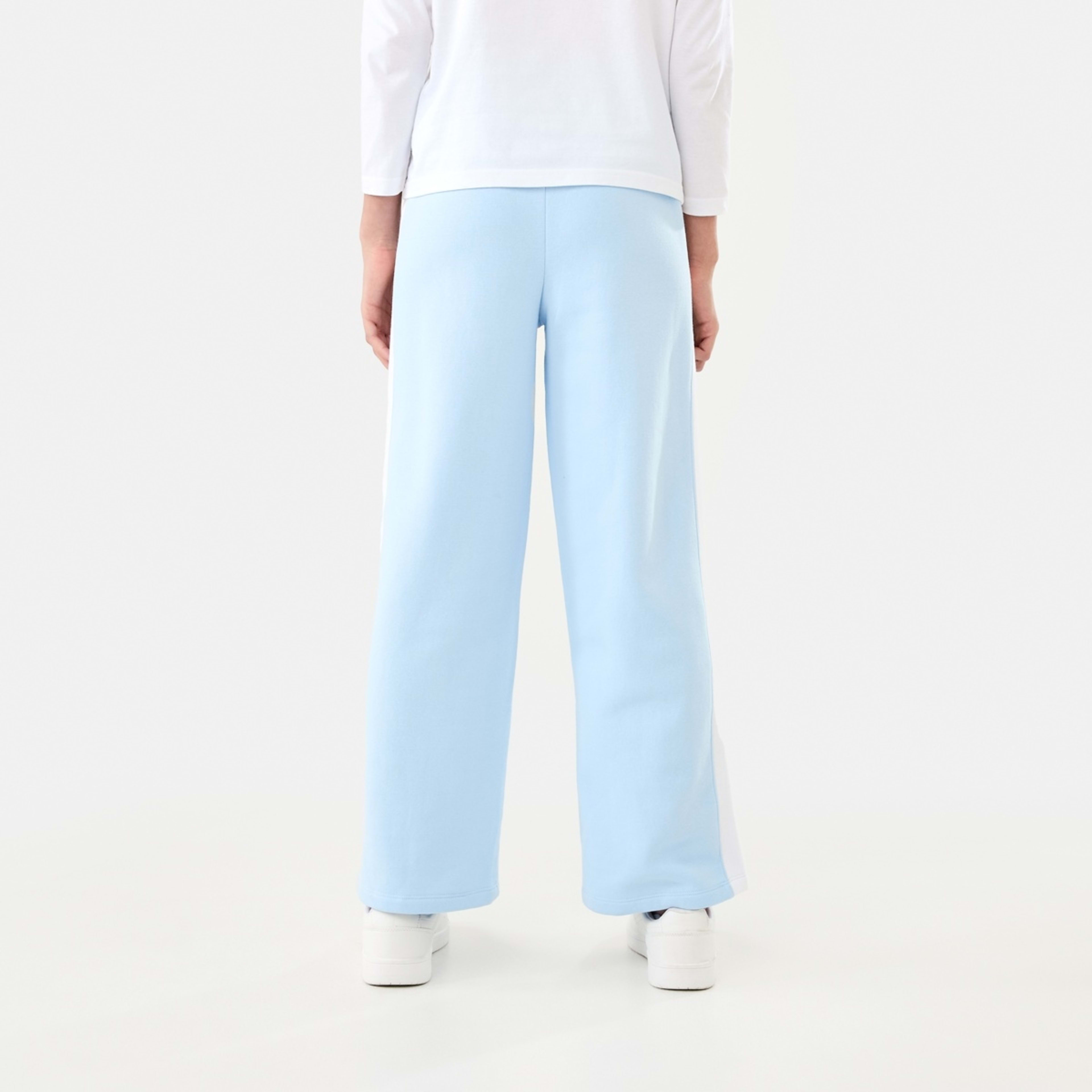 2 Stripe Wide Leg Trackpants Doll Blue, 2 of 8