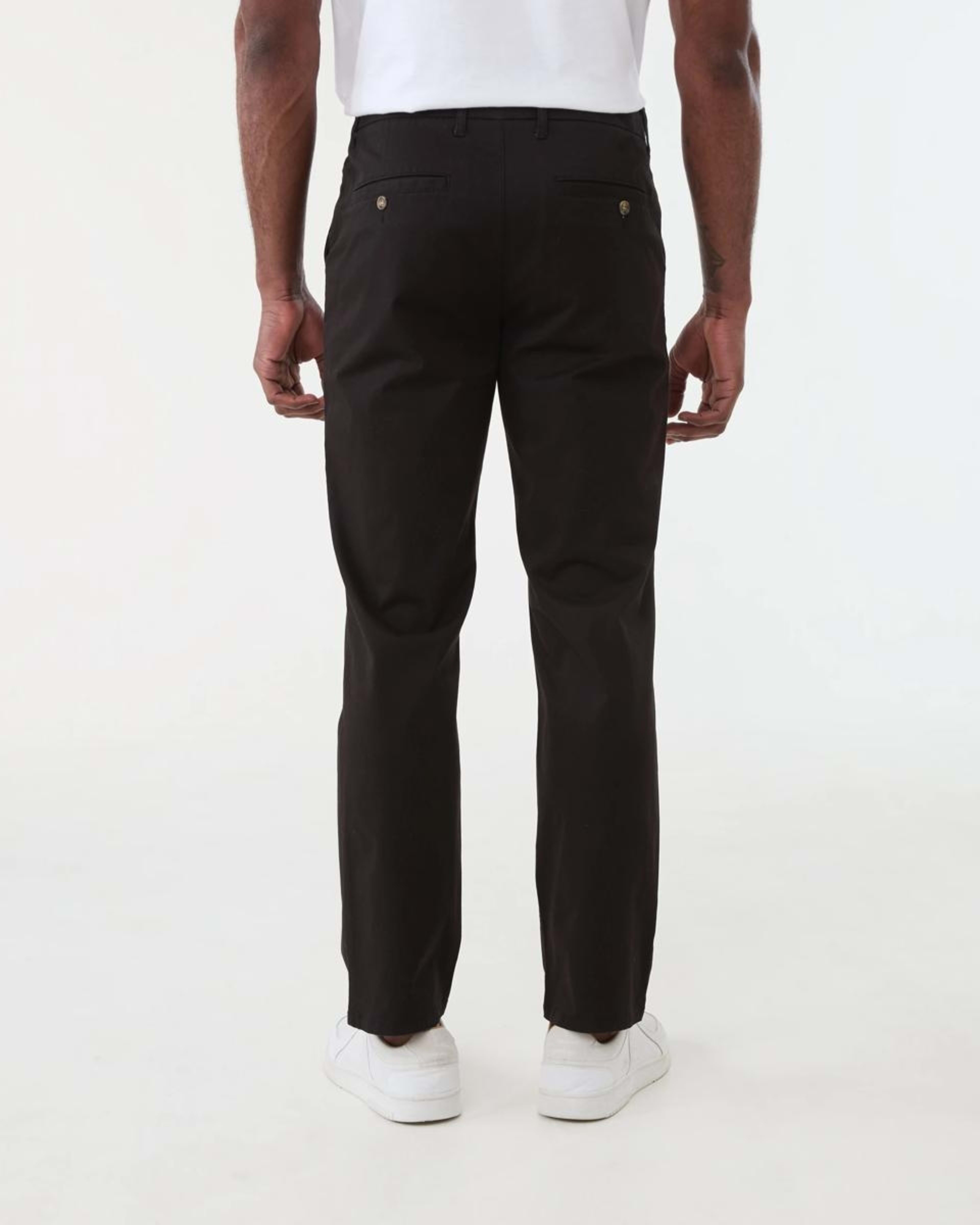 3 Straight Casual Chino Pants BLACK, 3 of 5