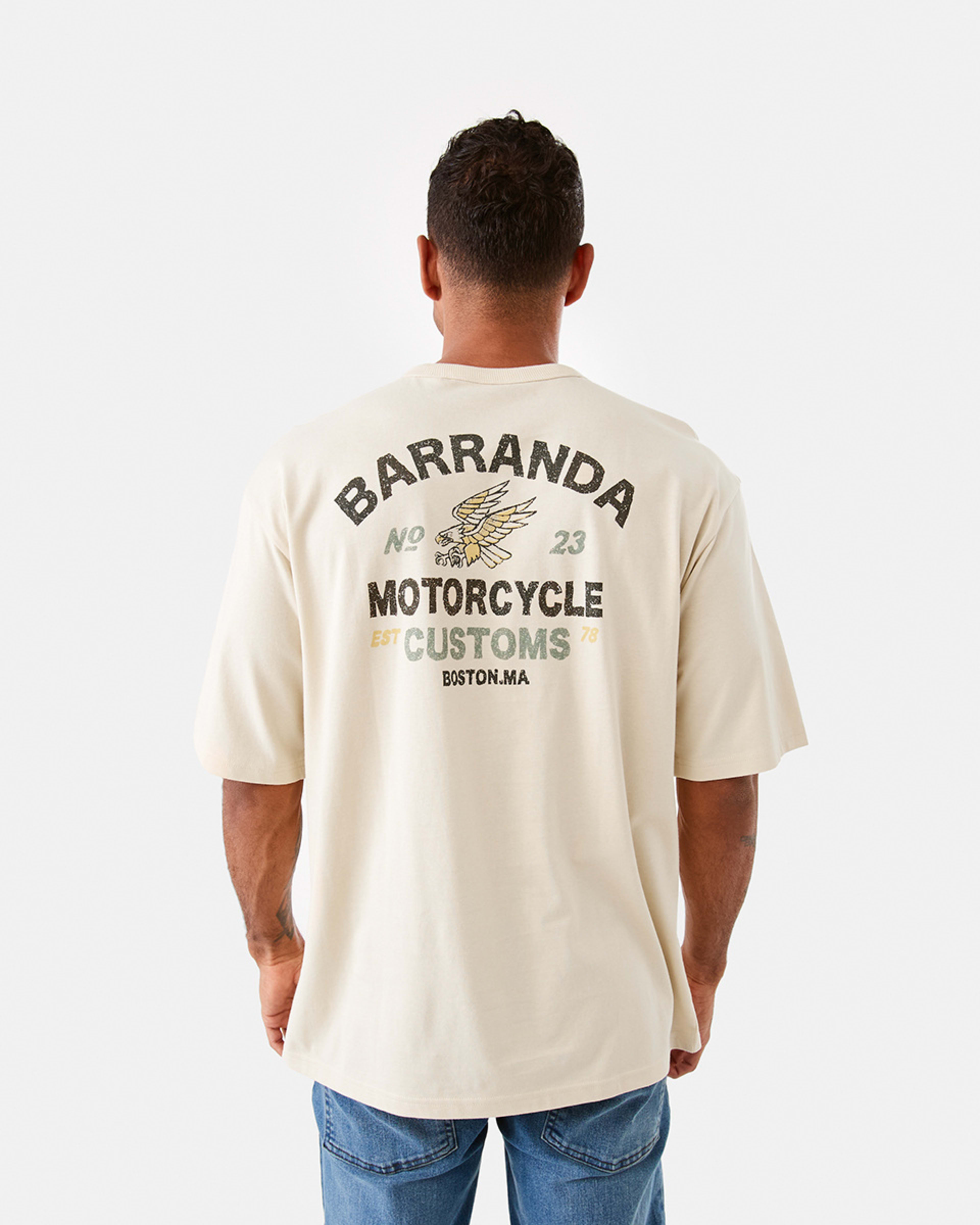 1 Oversized Graphic T-shirt Bge Almond, 1 of 6