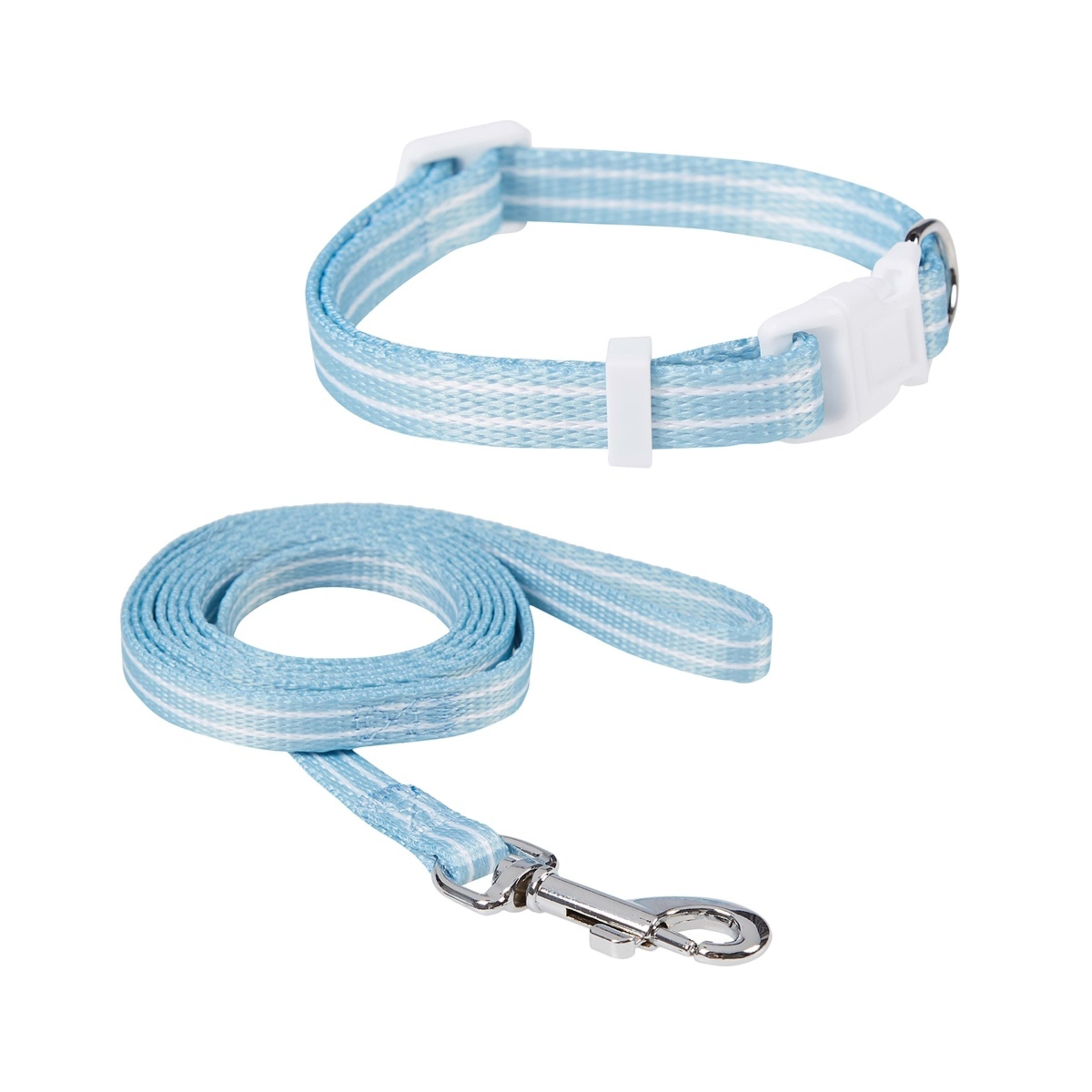 Puppy Collar & Lead Blue Kmart