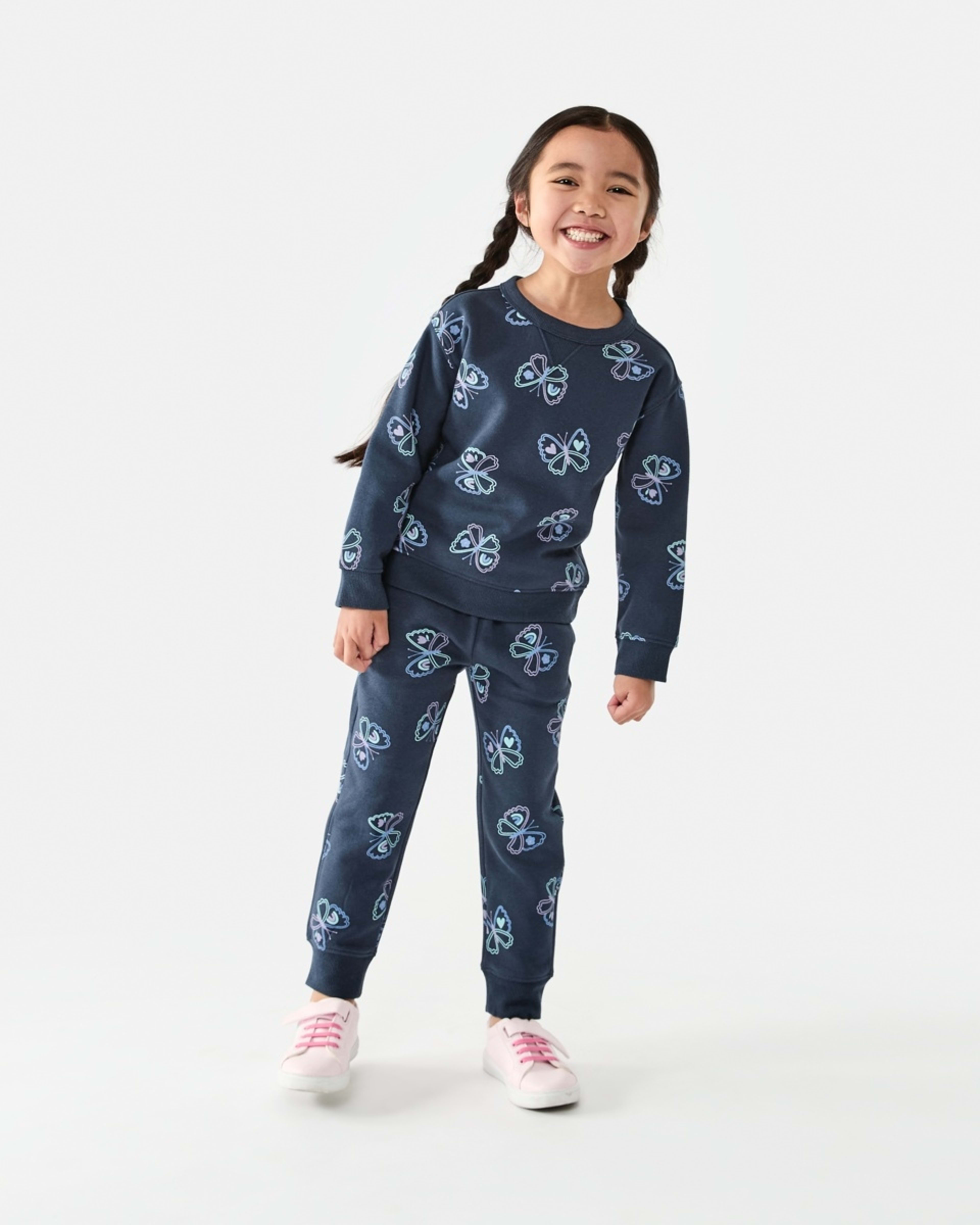 5 All Over Print Crew Neck Sweatshirt Butterfly, 5 of 8