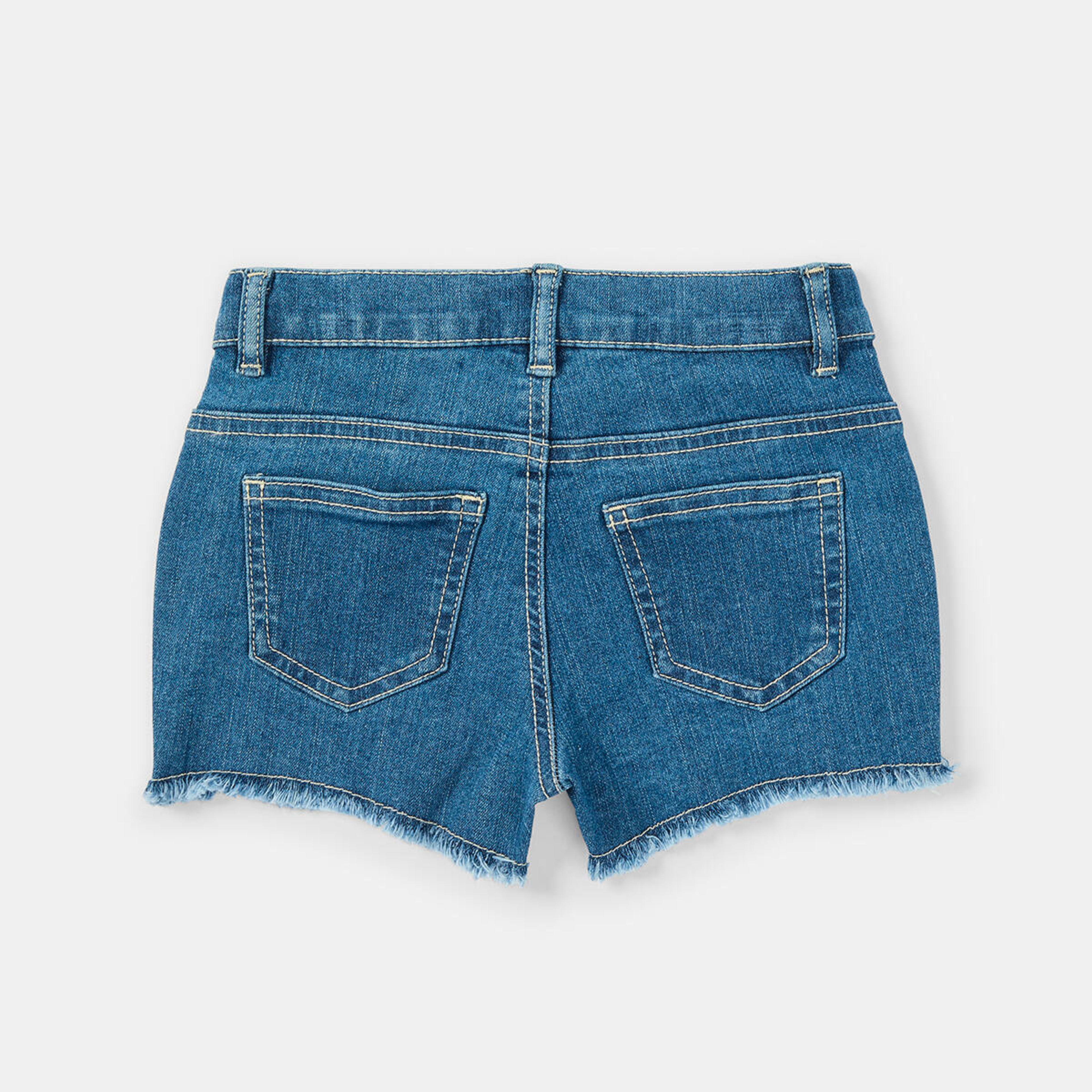 8 Sequin Denim Shorts Blu Flower, 8 of 8