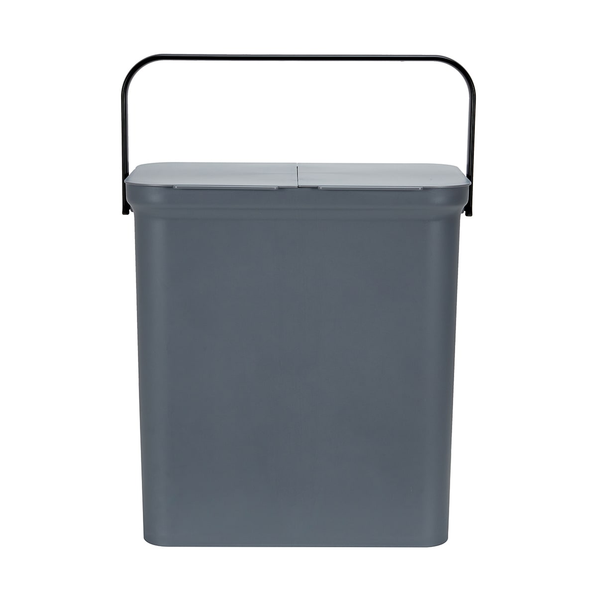 28L Grey Flip Top Recycle Bin Kmart