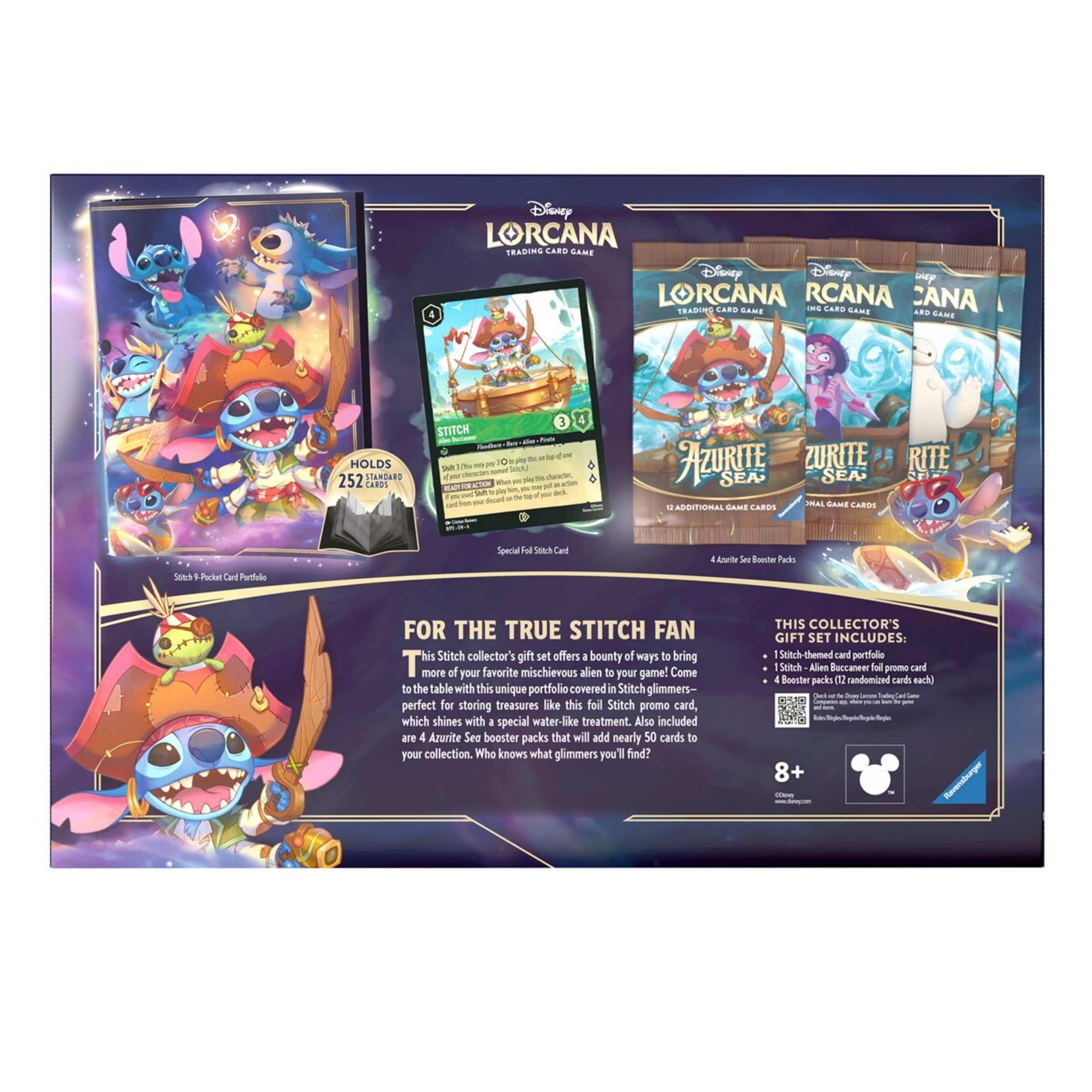 3 Disney Lorcana Trading Card Game: Azurite Sea Stitch Collector's Gift Set, 3 of 3
