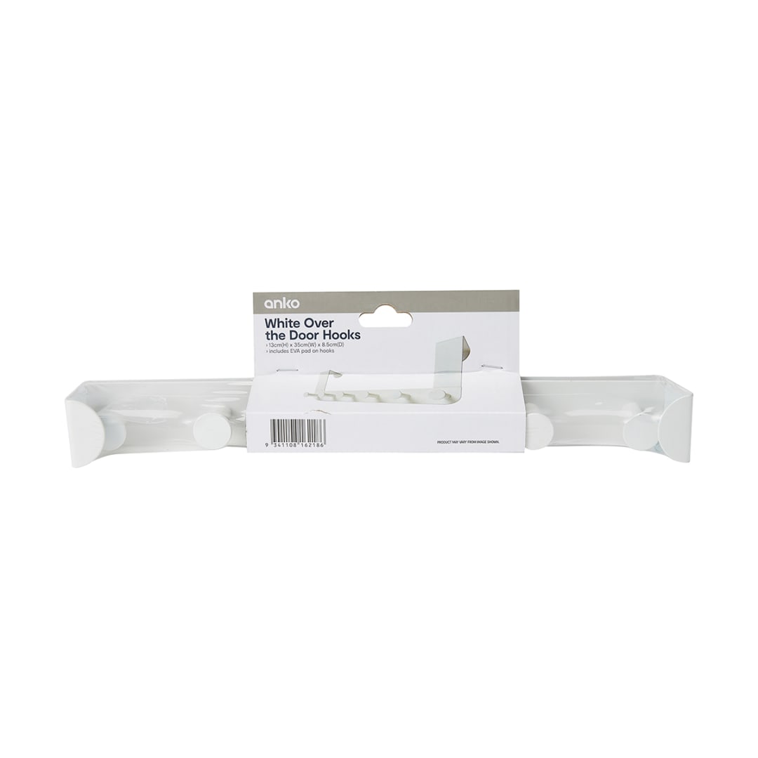 Over the Door Hooks White Kmart