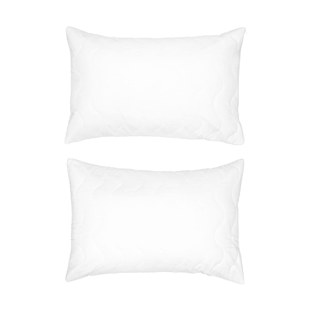 2 Pack Quilted Pillow Protectors White Kmart NZ