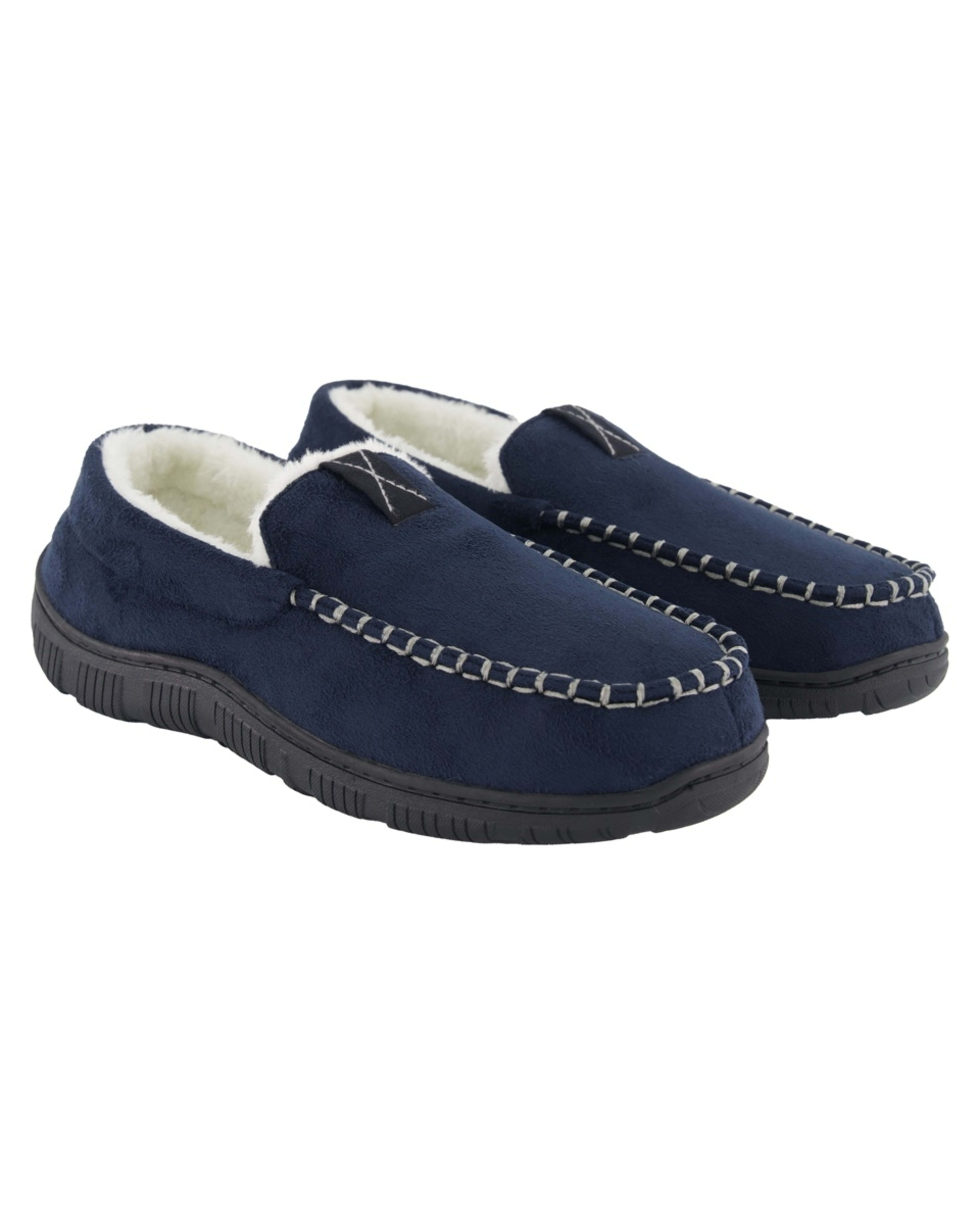 4 Hardsole Loafer Slippers Navy, 4 of 5