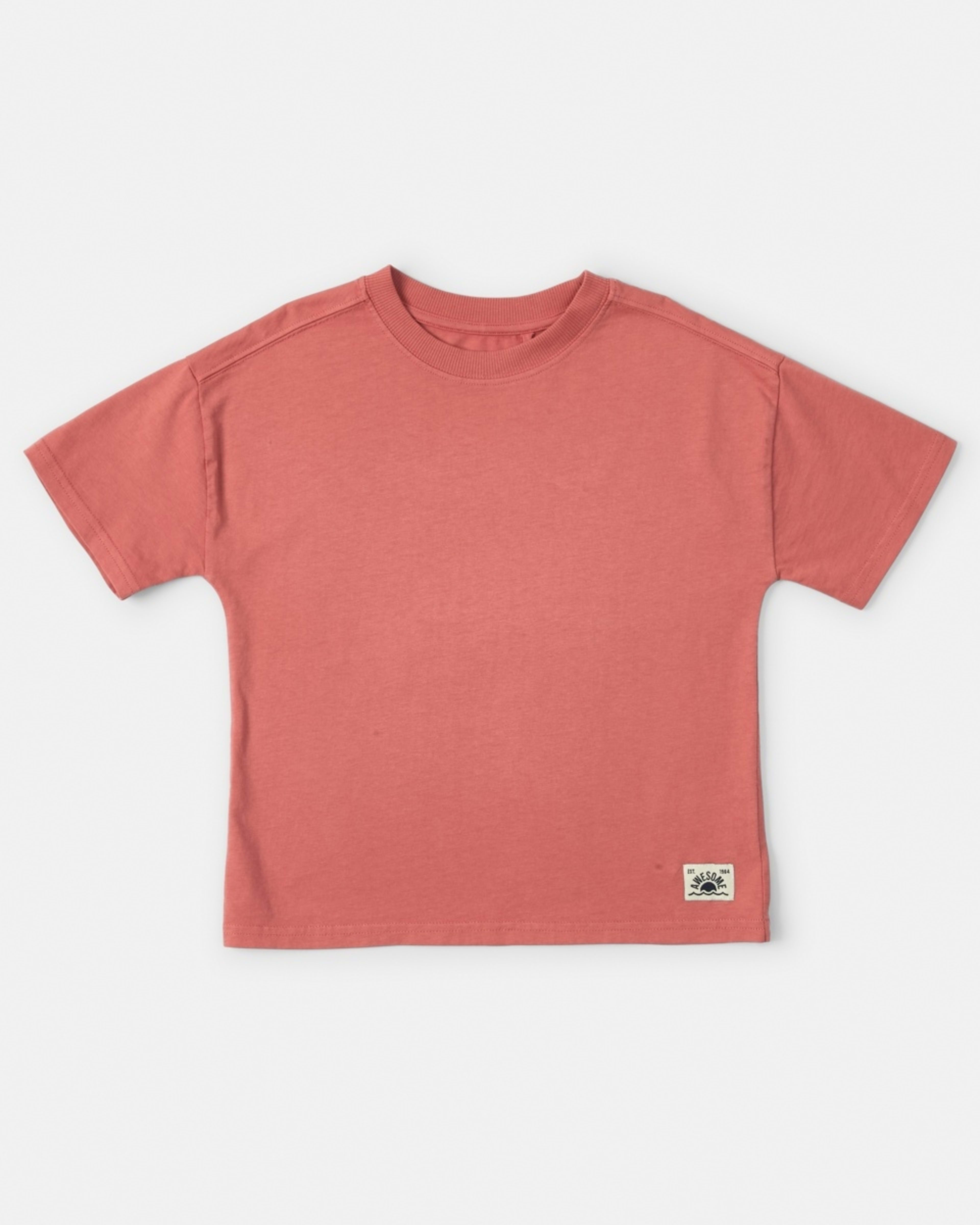 7 Oversized Washed T-shirt Washd Red, 7 of 8