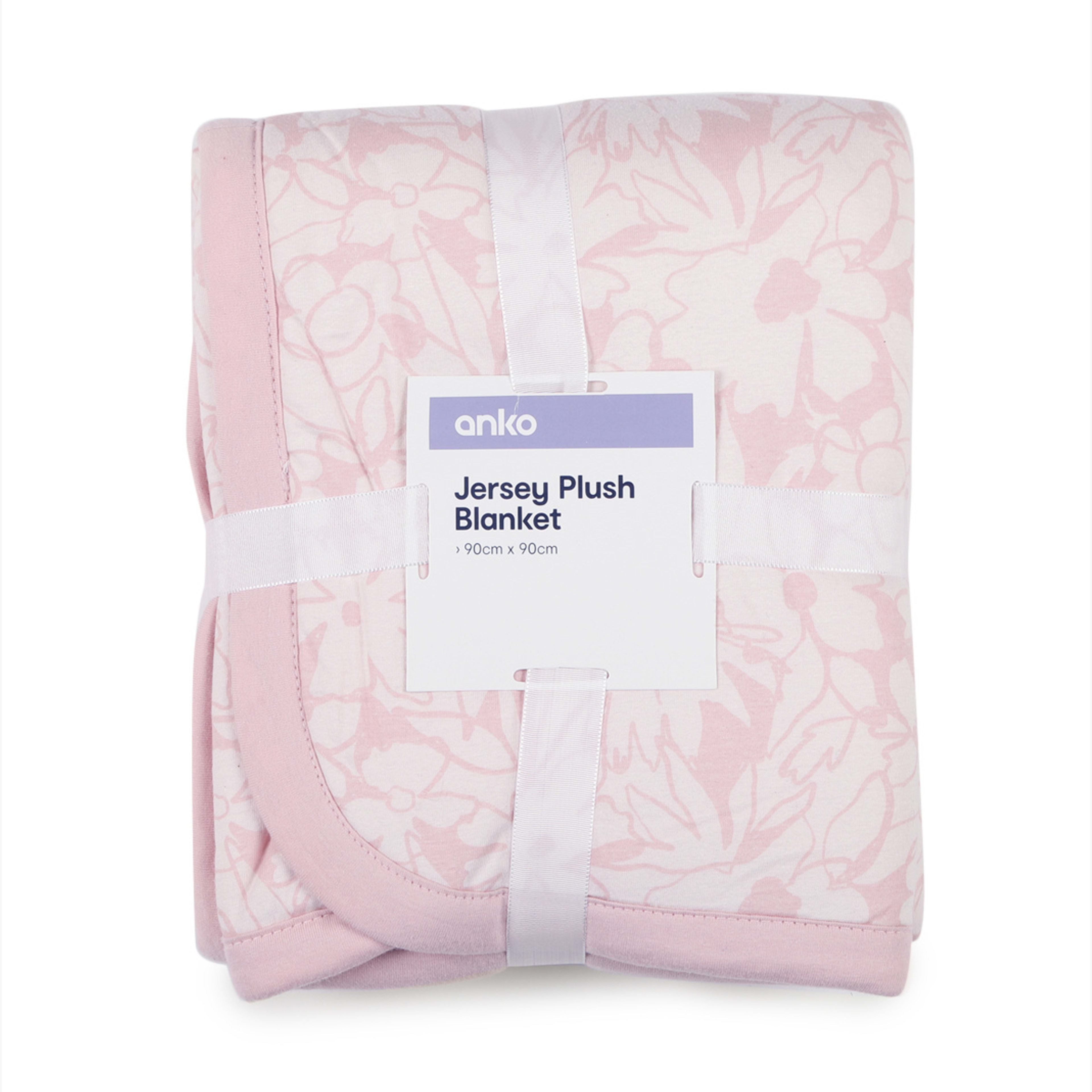Jersey Plush Blanket Floral Kmart