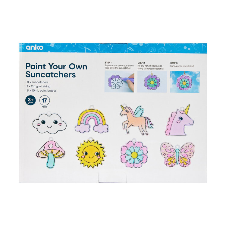 17 Piece Paint Your Own Suncatchers Kmart