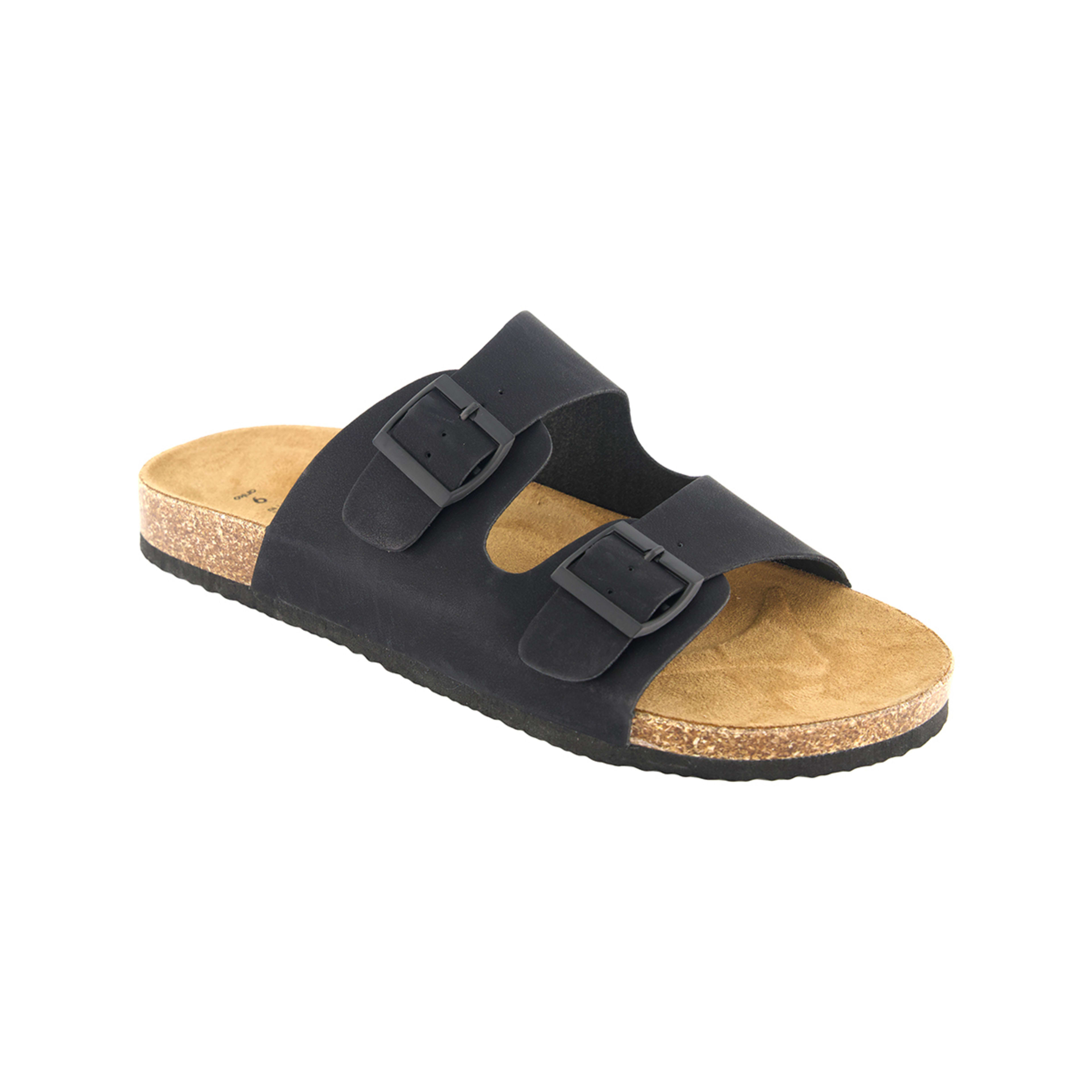 1 Double Buckle Sandals Black, 1 of 4