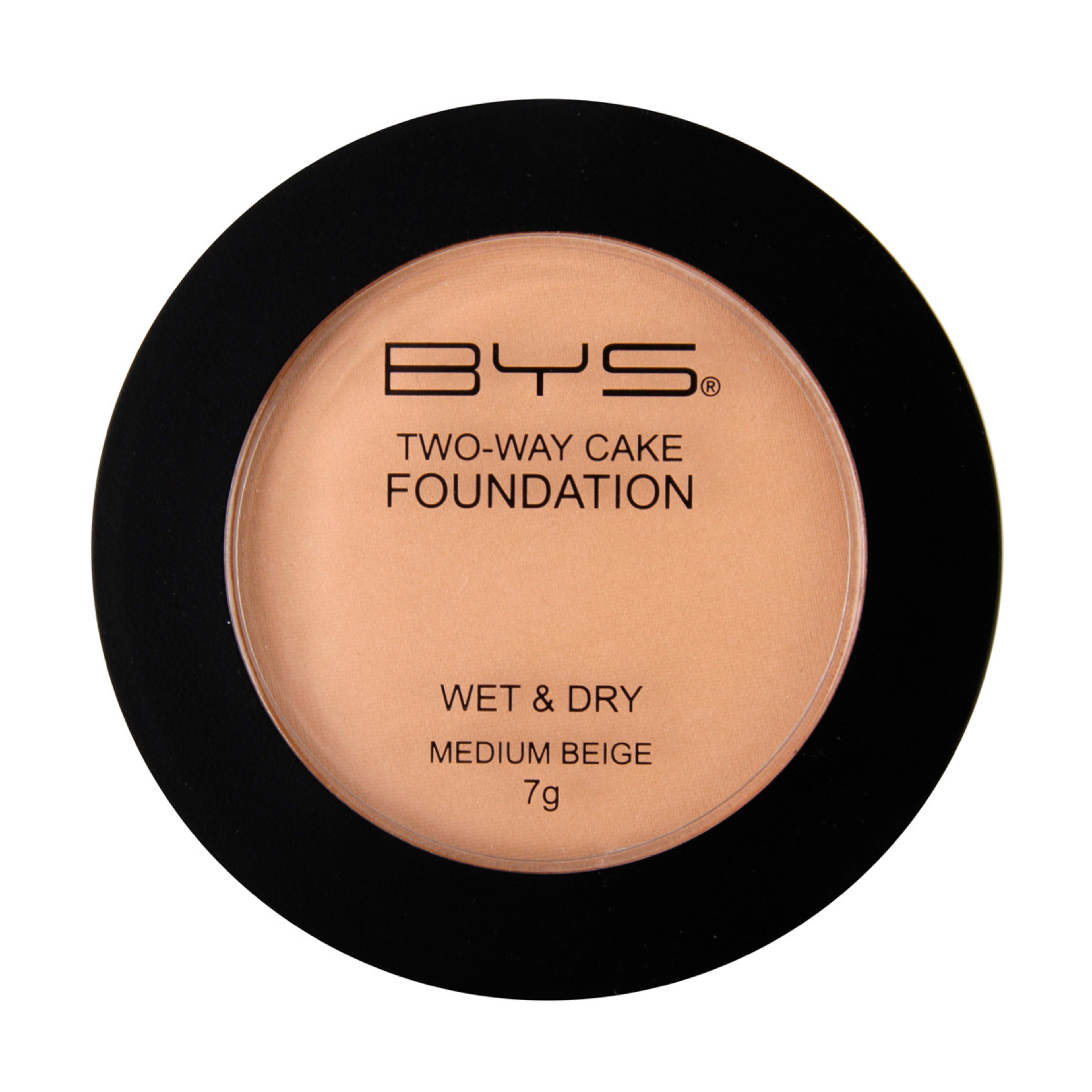 1 BYS Two-Way Cake Foundation - 7g, Medium Beige