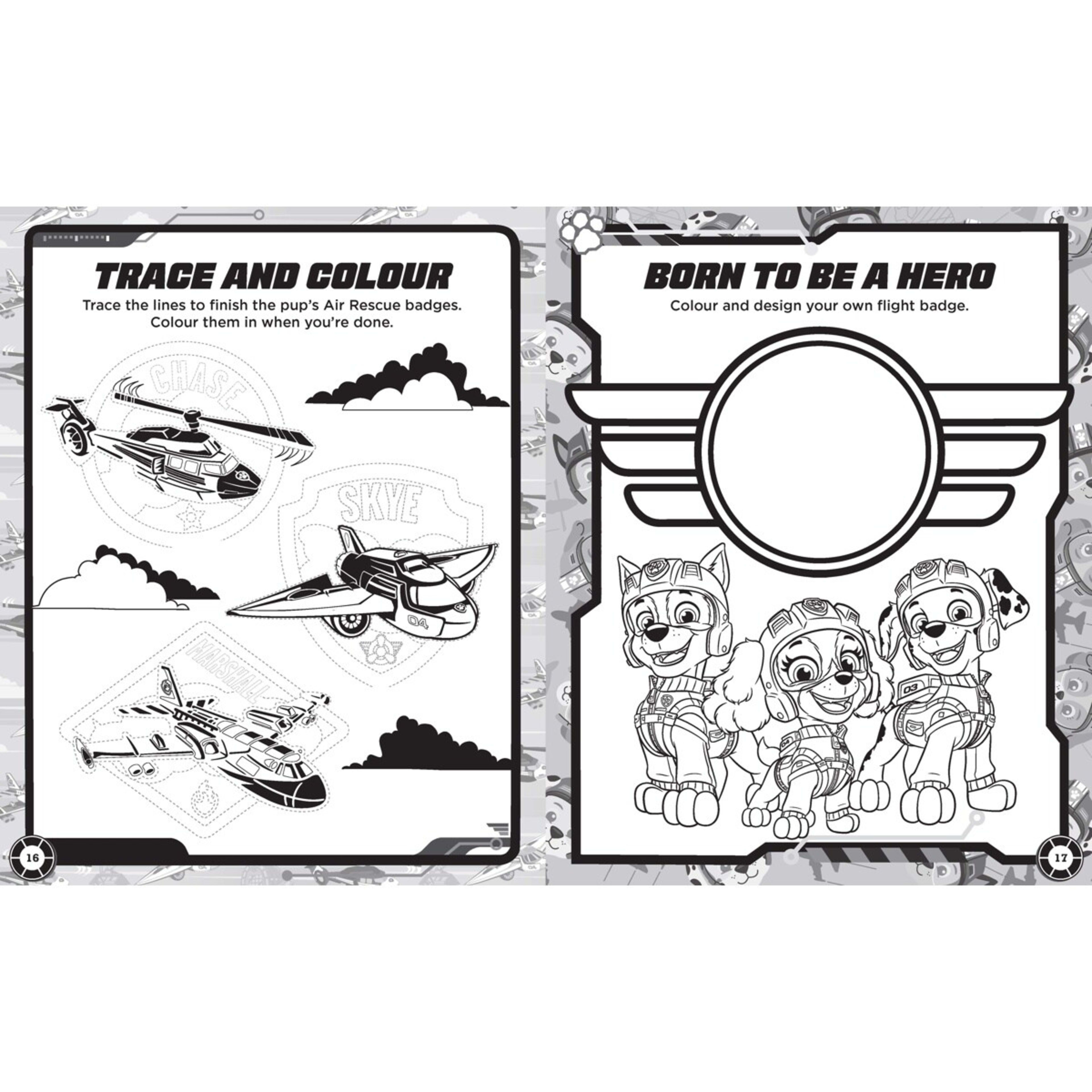 3 Nickelodeon PAW Patrol Mission Air Rescue Colouring and Activity Fun Pack - Book, 3 of 5