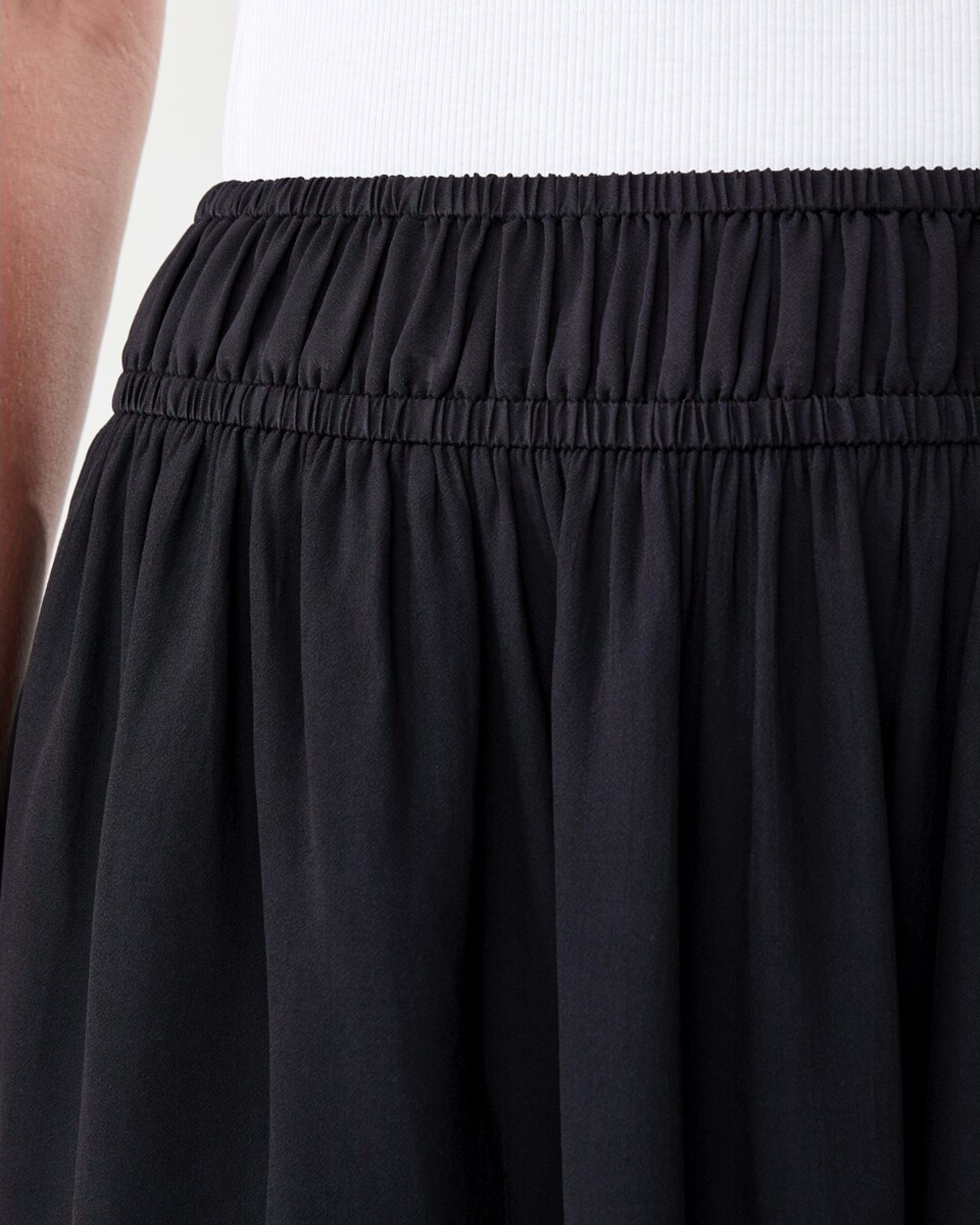 4 Sheer Flowy Maxi Skirt Black, 4 of 6