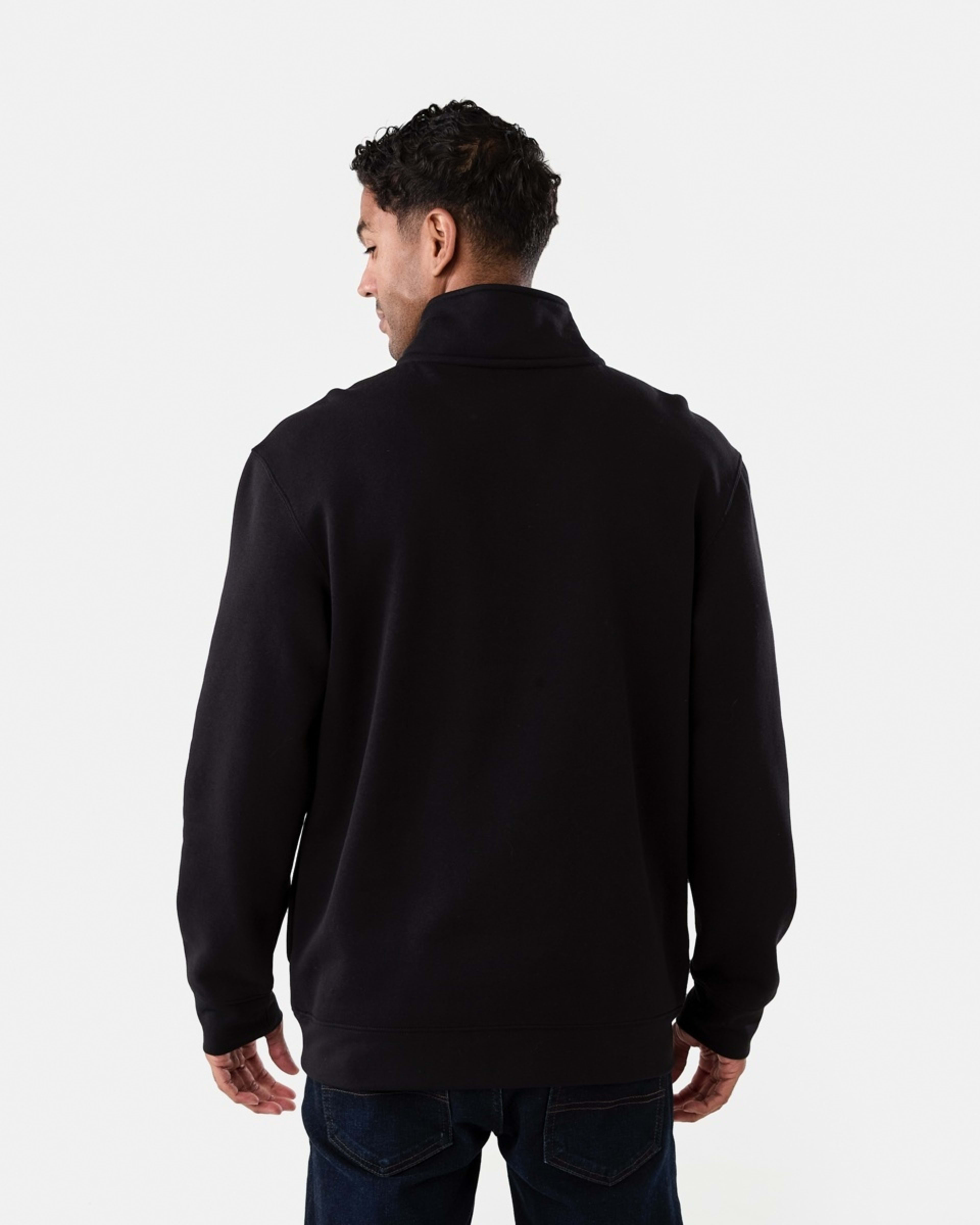 3 1/4 Zip Sweatshirt Black, 3 of 6