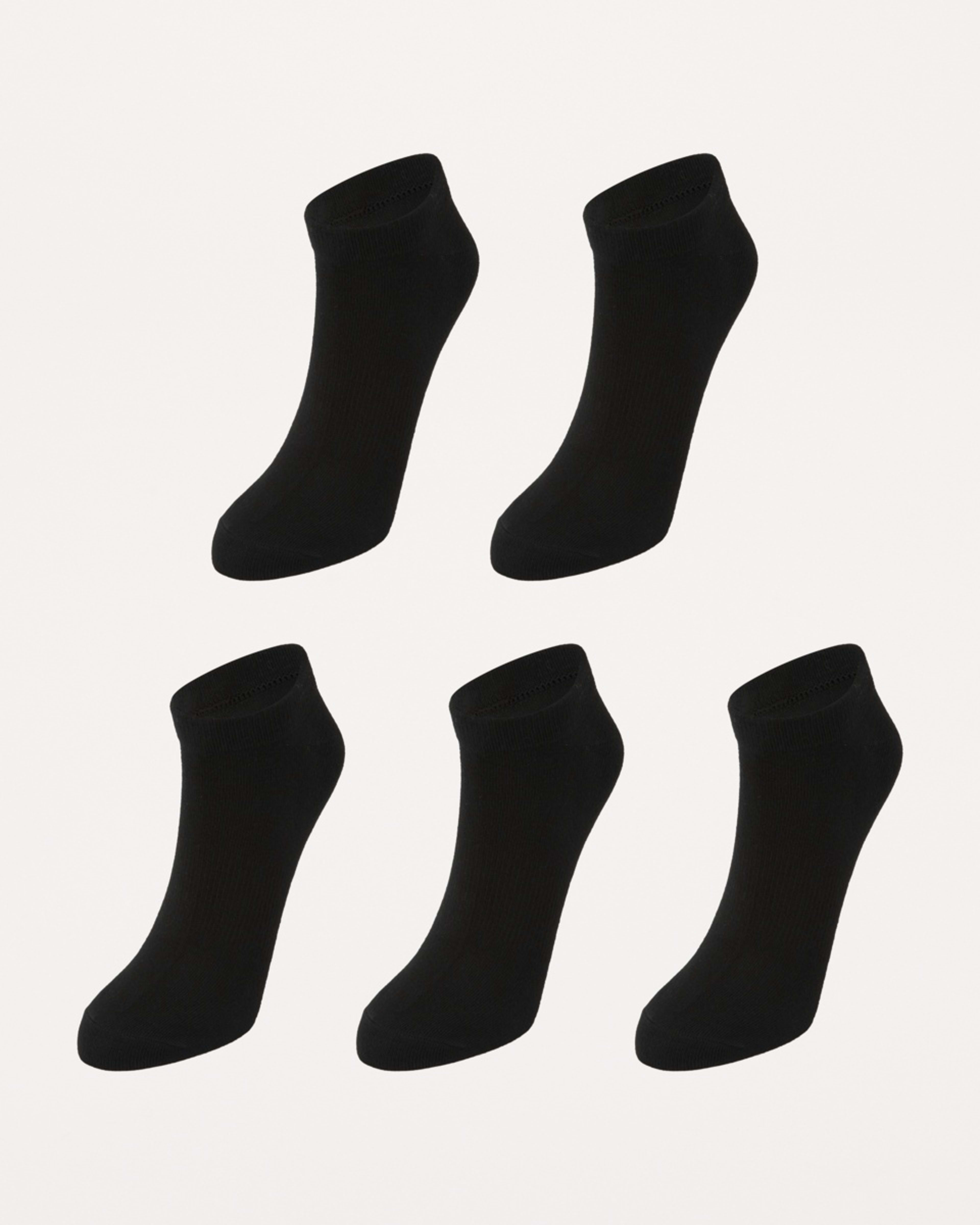 1 5 Pack Active Low Cut Socks BLACK