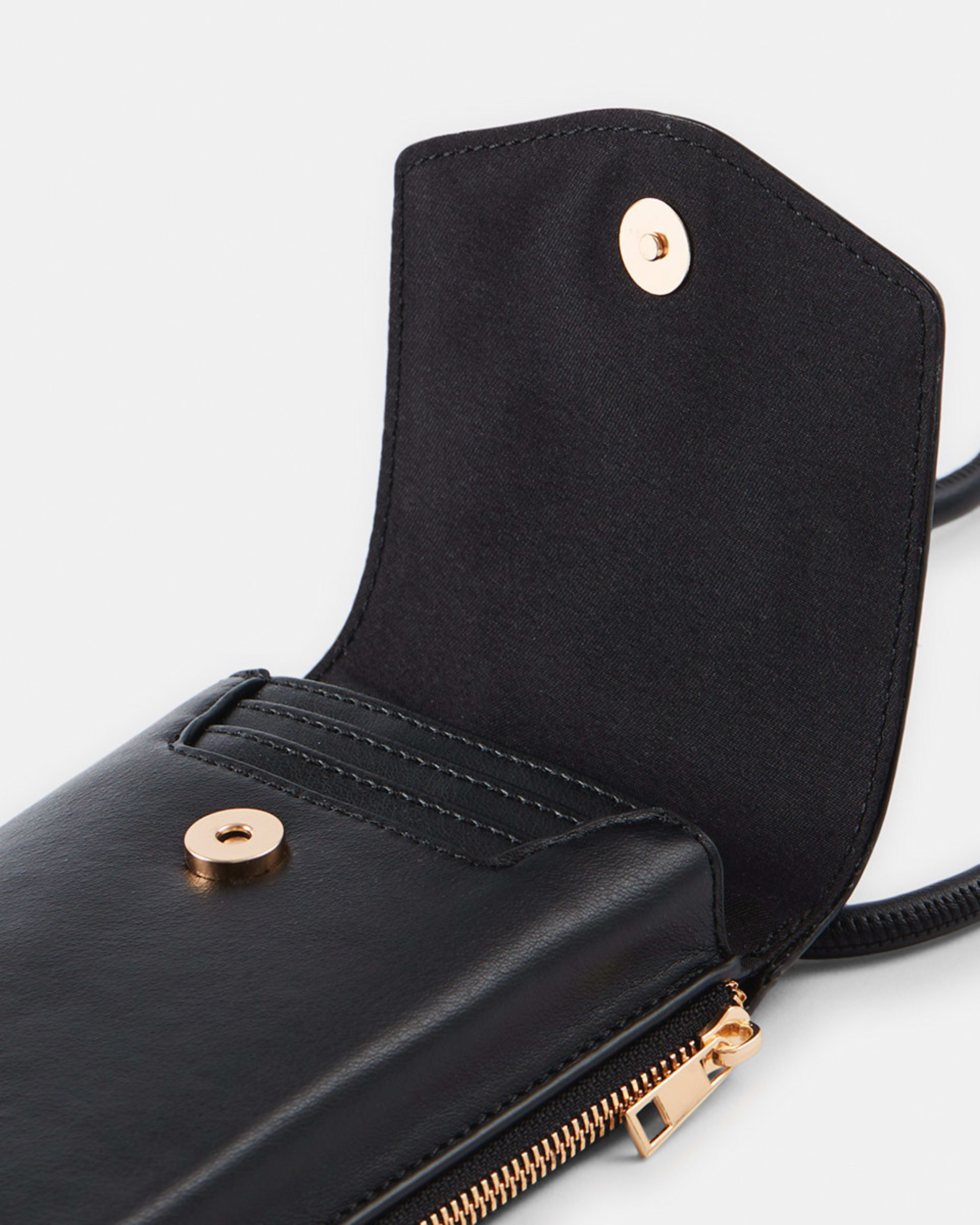 6 Phone Wallet Crossbody Bag Black, 6 of 7