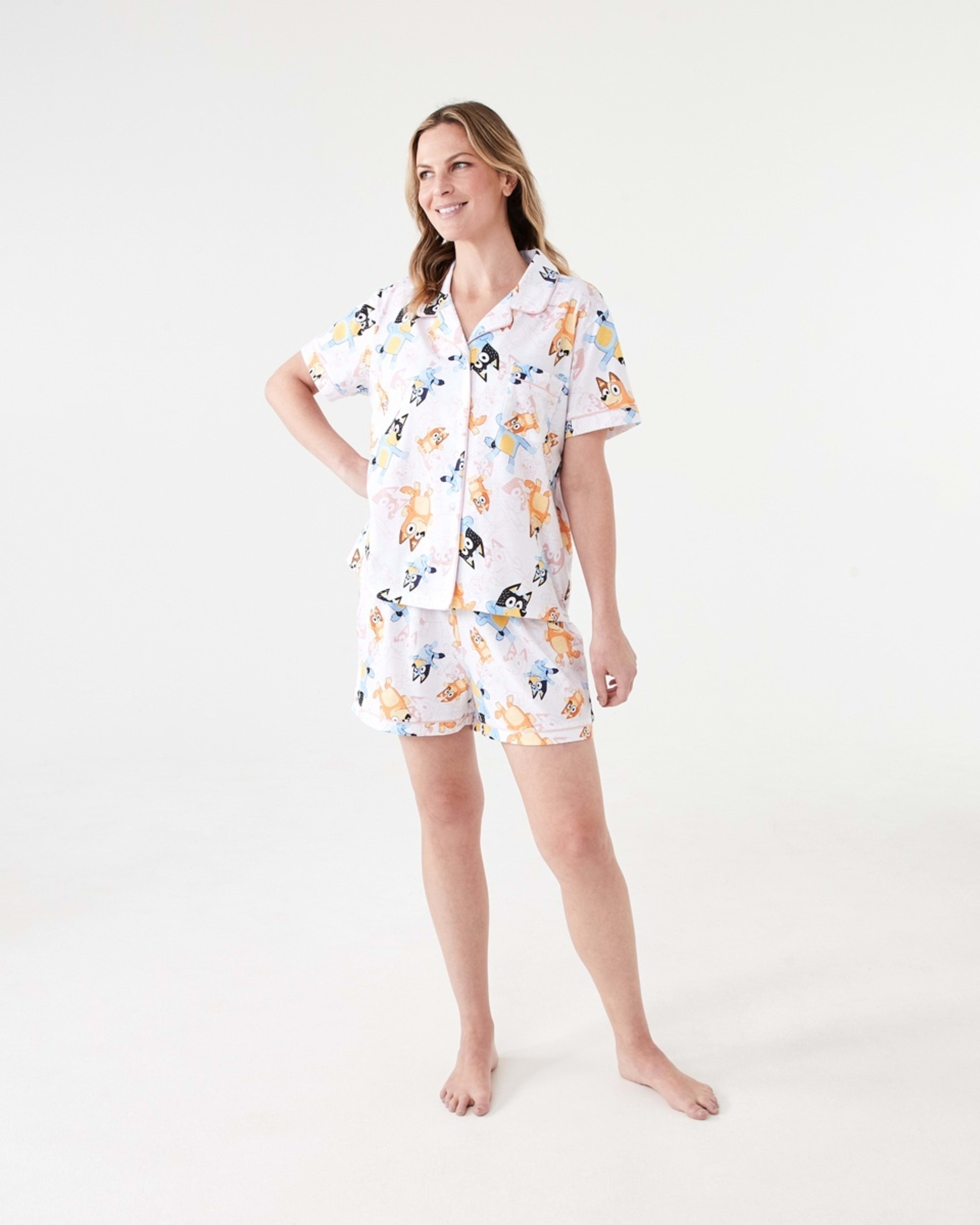8 Bluey License Family Matching Short Sleeve Top and Shorts Comfort Pyjama Set BLUEY WHITE, 8 of 8