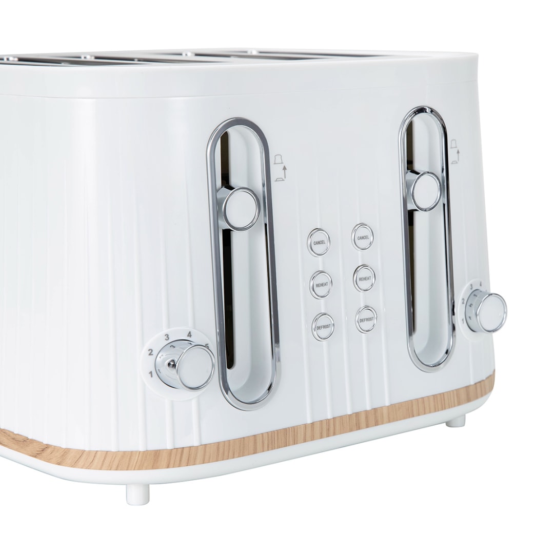 4 Slice Toaster - White - Kmart