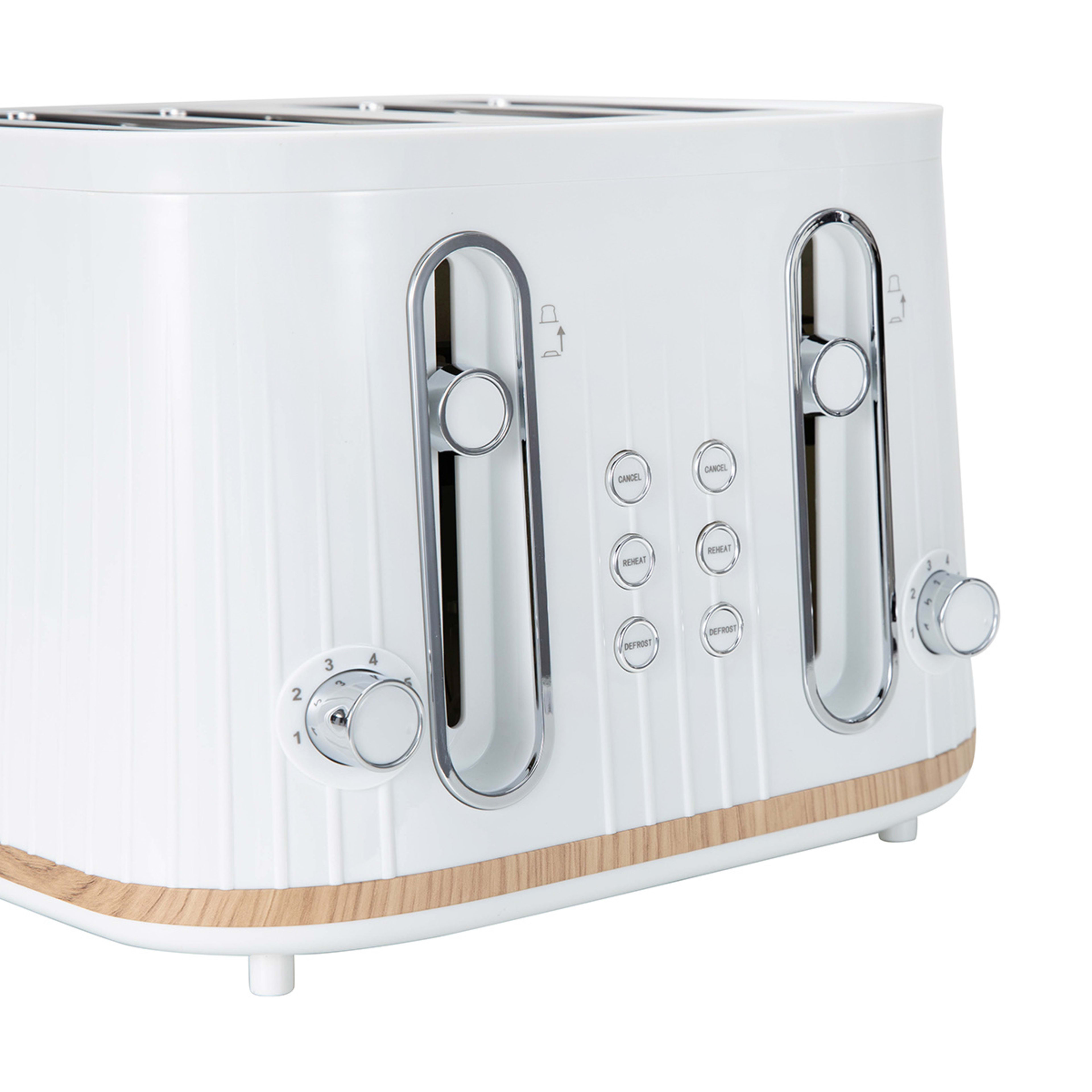 2 4 Slice Toaster - White, 2 of 8