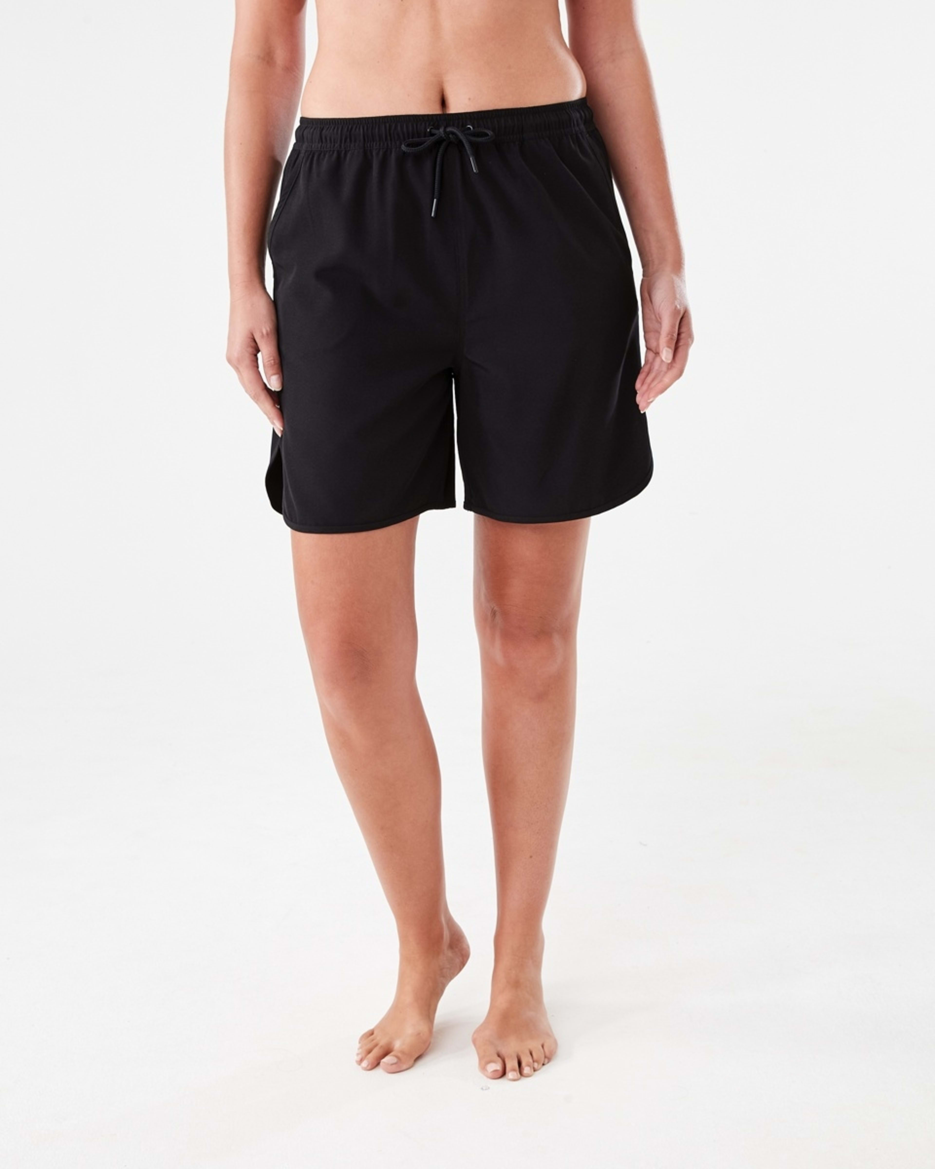 6 Mid Length Boardshorts BLACK, 6 of 7