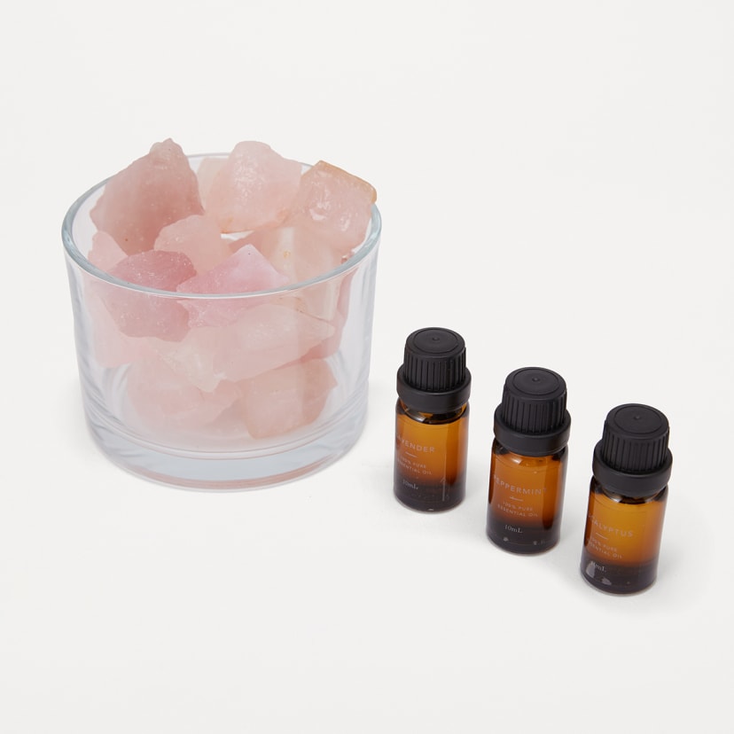 Fragrance Stones & Essential Oils Set Kmart