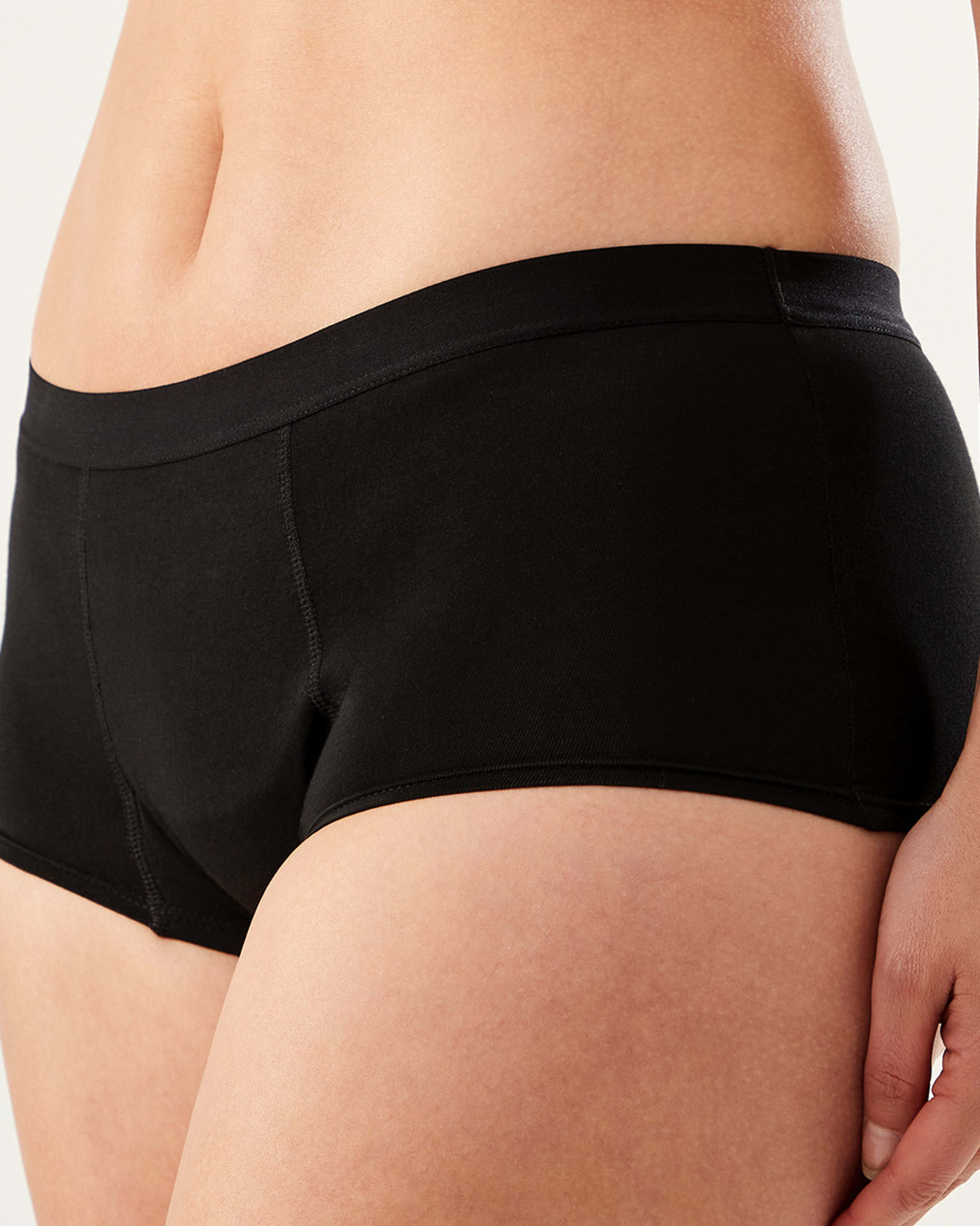 4 2 Pack Full Period Briefs - Moderate and Heavy Flow BLACK, 4 of 7