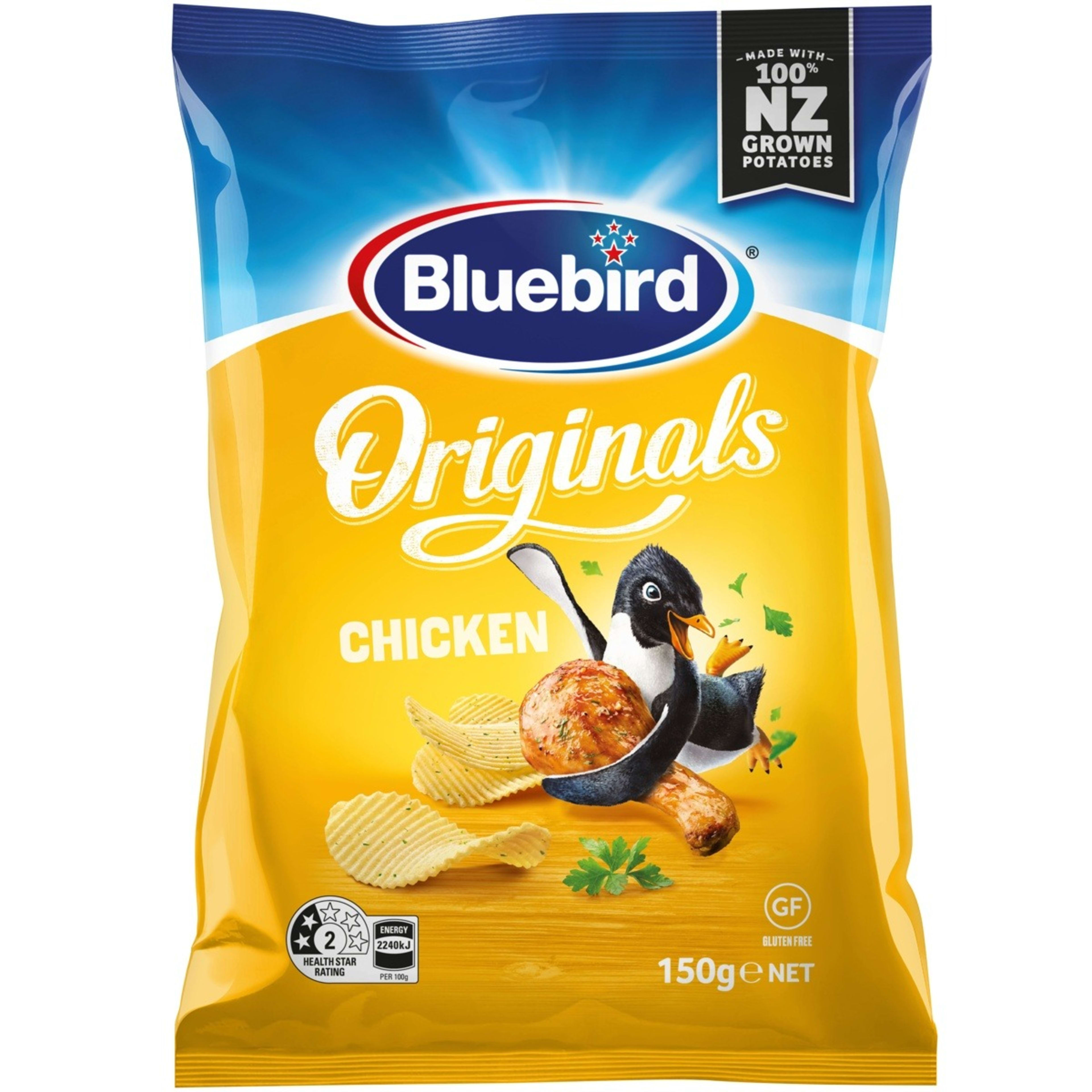 1 Bluebird Originals Potato Chips Chicken 150g