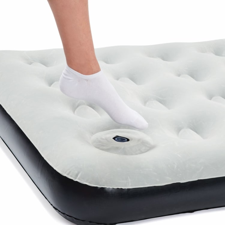 BuiltIn Foot Pump Air Mattress King Single Kmart