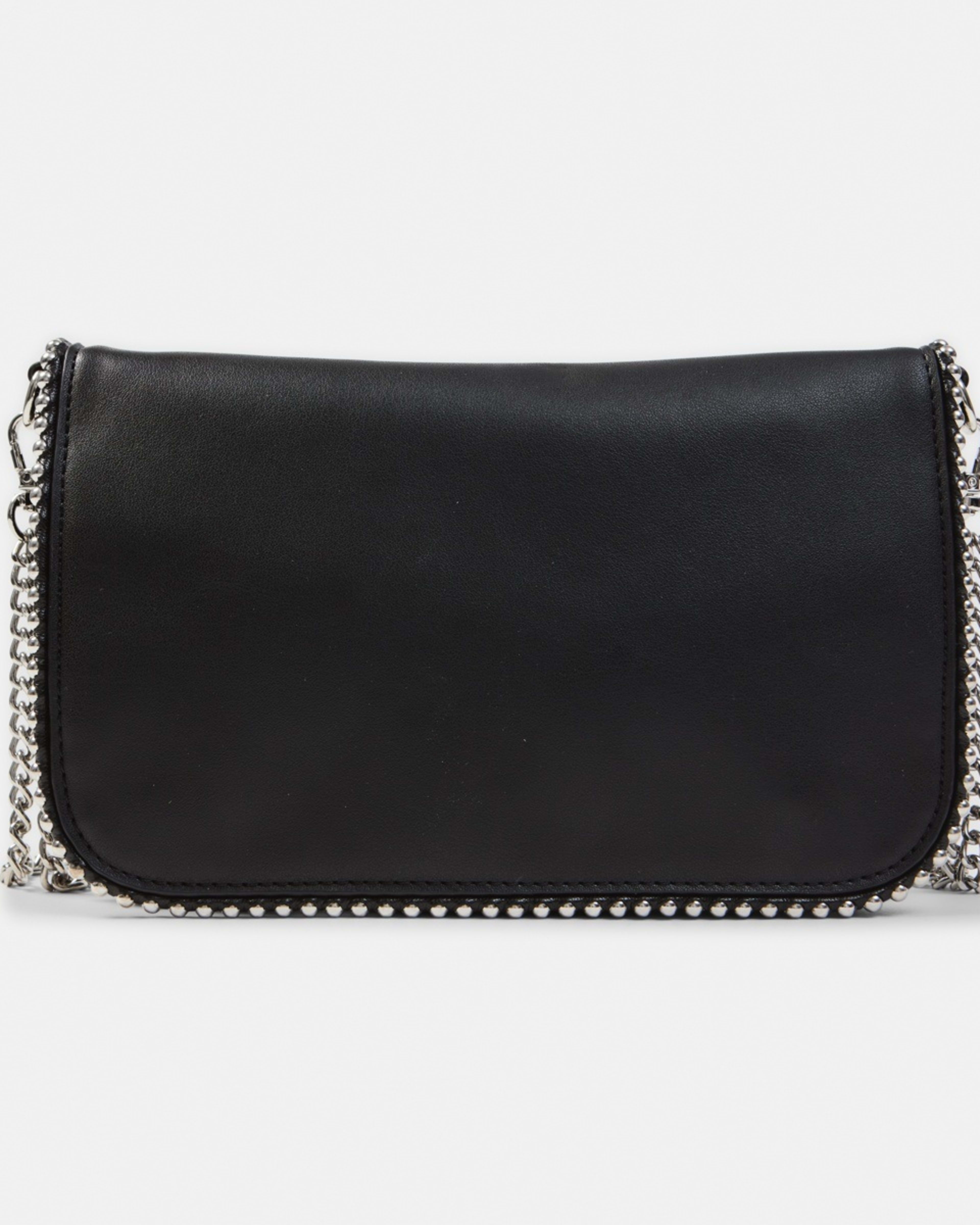 1 Metal Trim Crossbody Bag Black, 1 of 6