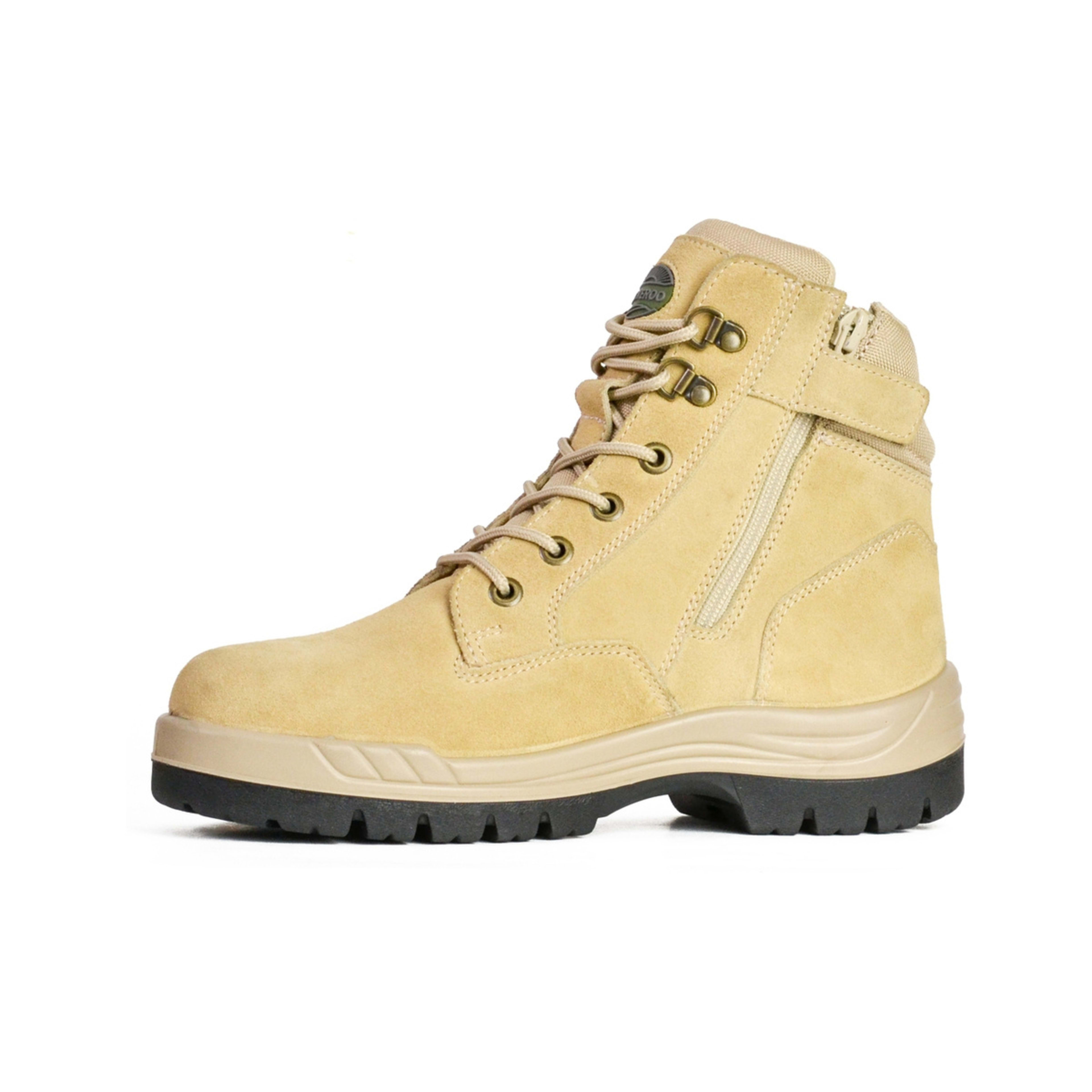 2 Side Zip Viking Work Boots Beige Sand, 2 of 3