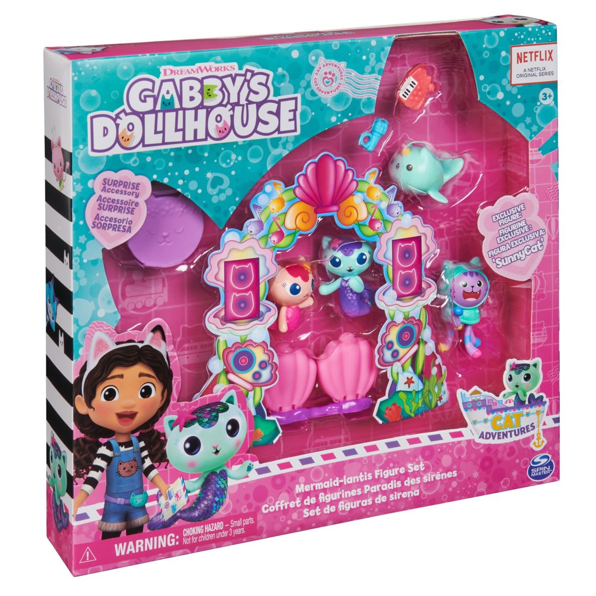 DreamWorks Gabby's Dollhouse Mermaid-lantis Figure Set - Kmart