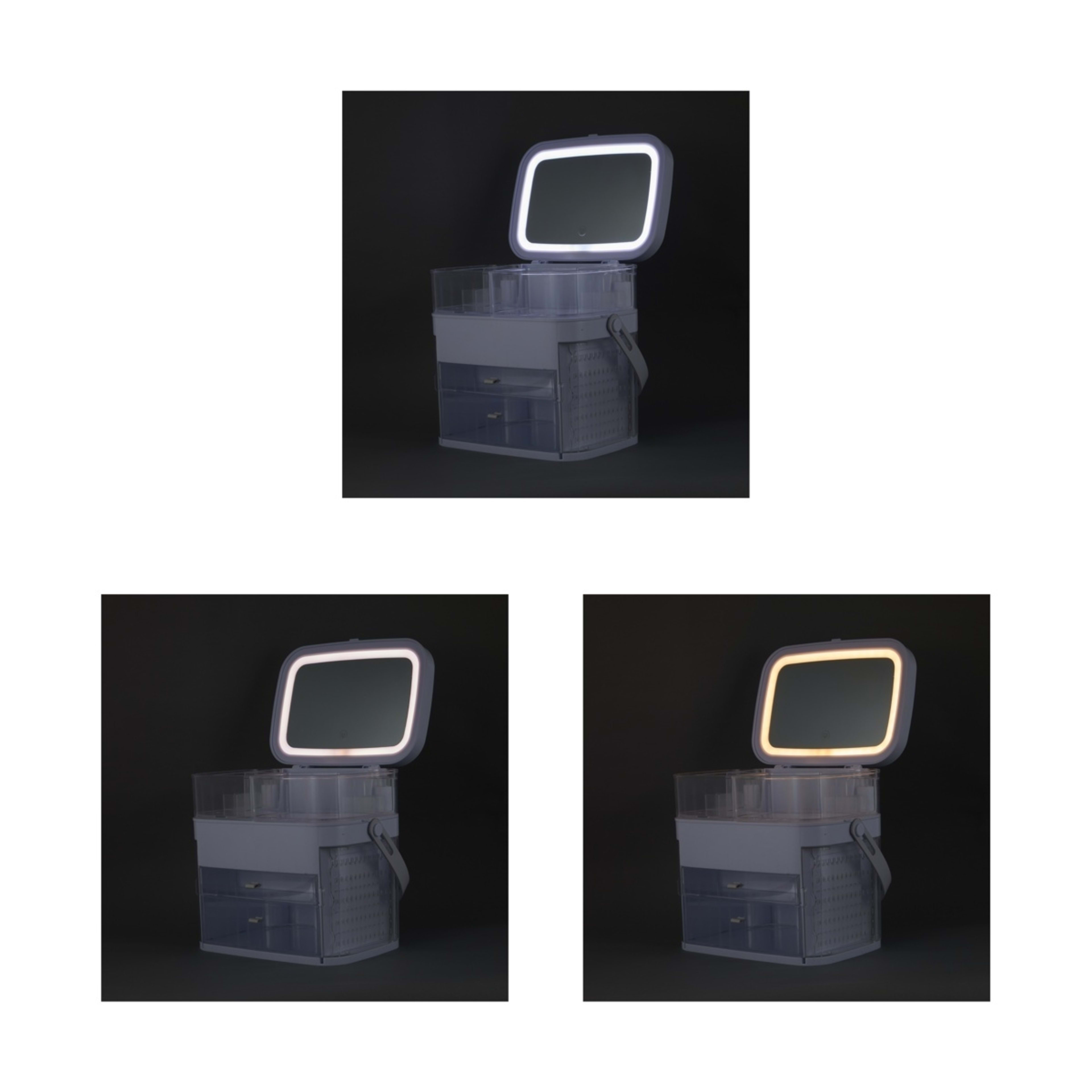 8 Cosmetic Caddy with Mirror, 8 of 10