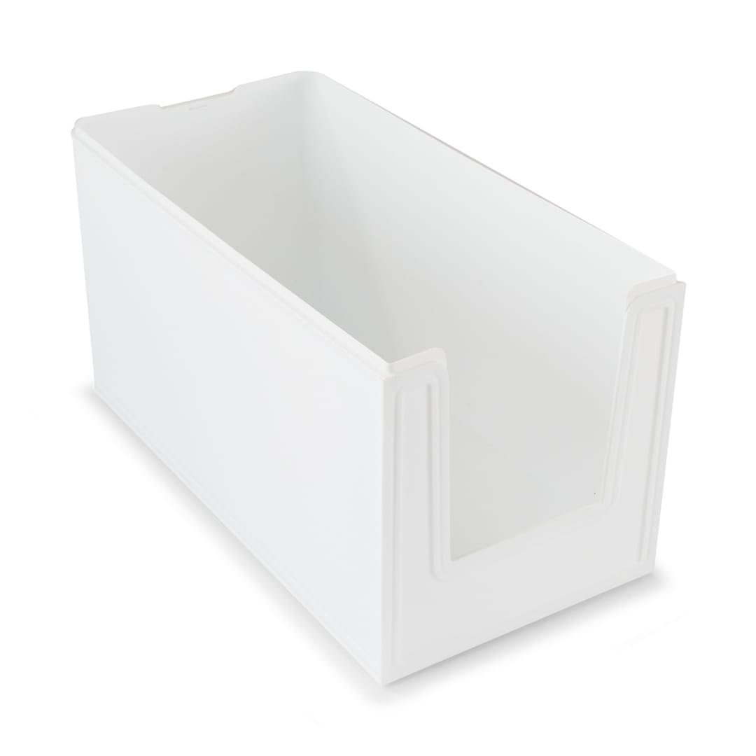 15L Modular Open Front Stackable Bin - White - Kmart