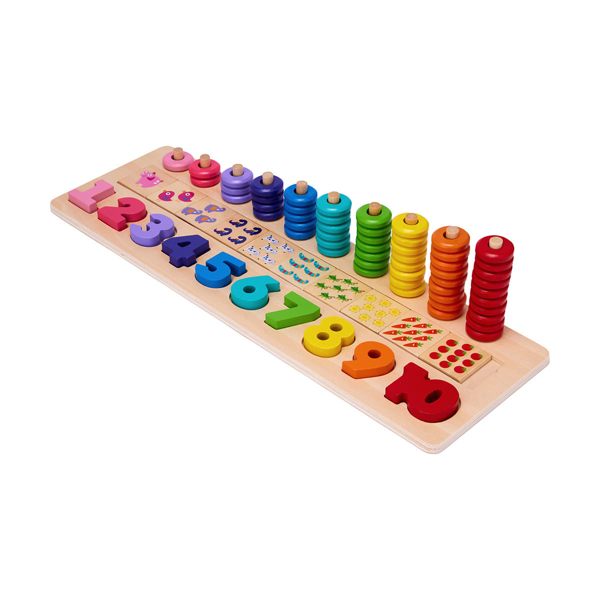 Wooden Stack & Count Learning Set Kmart